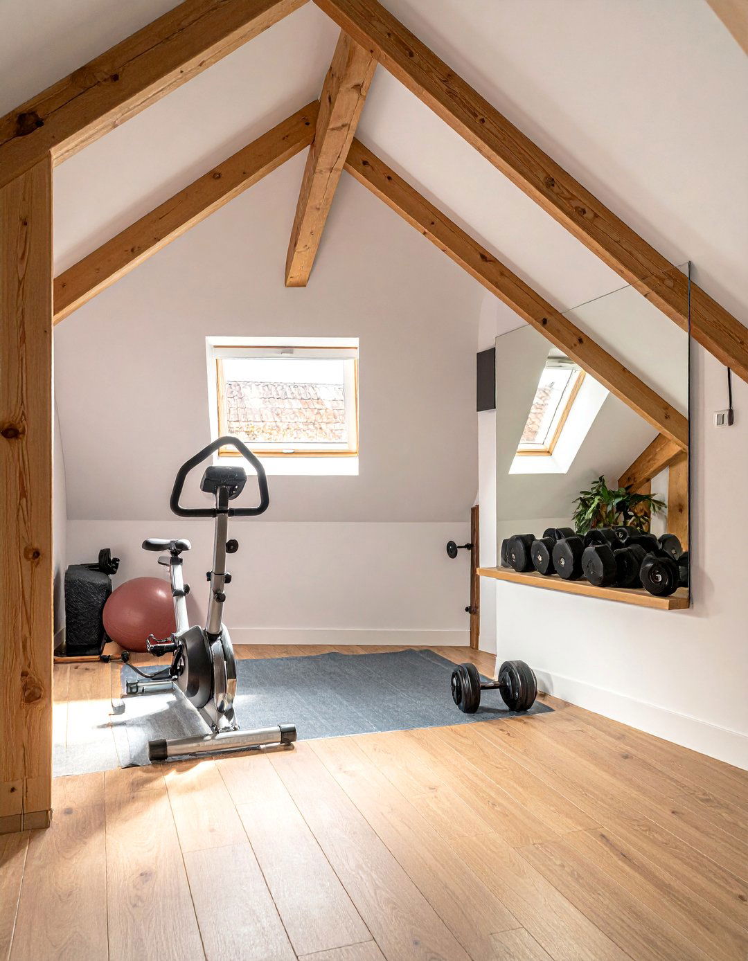 Compact Attic Home Gym - 30 Low Ceiling Small Attic Room Ideas for Cozy Spaces