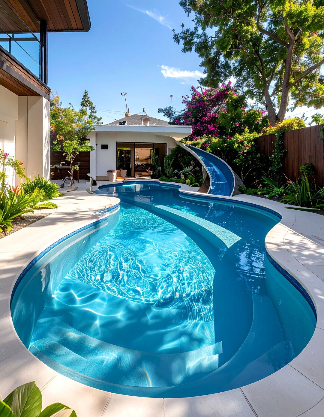 Compact Backyard Lazy River Solution - 20 Lazy River Swimming Pool Ideas for Backyard Bliss