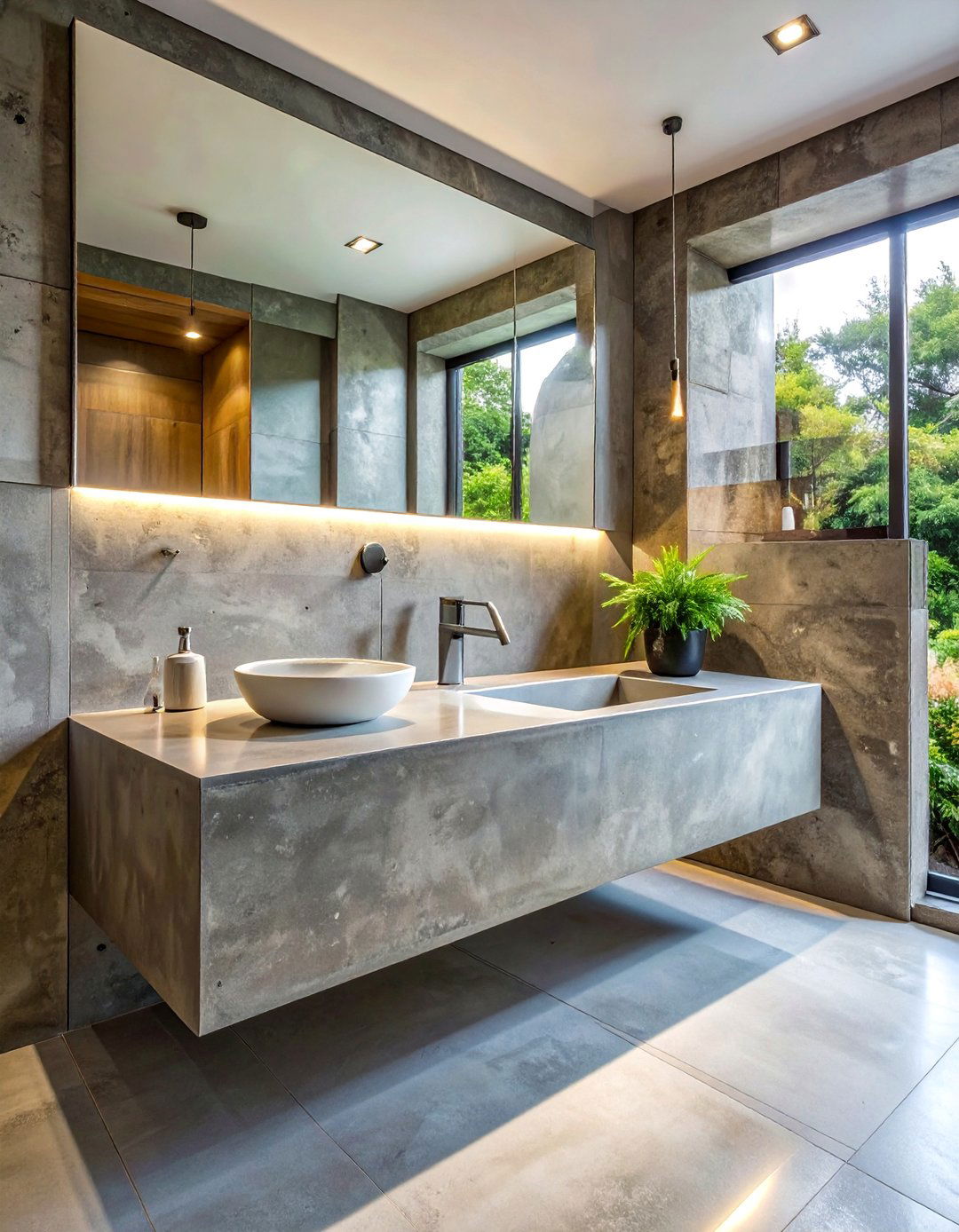 Concrete Countertops or Sinks - 40 Bathroom Design Ideas for a Modern Home