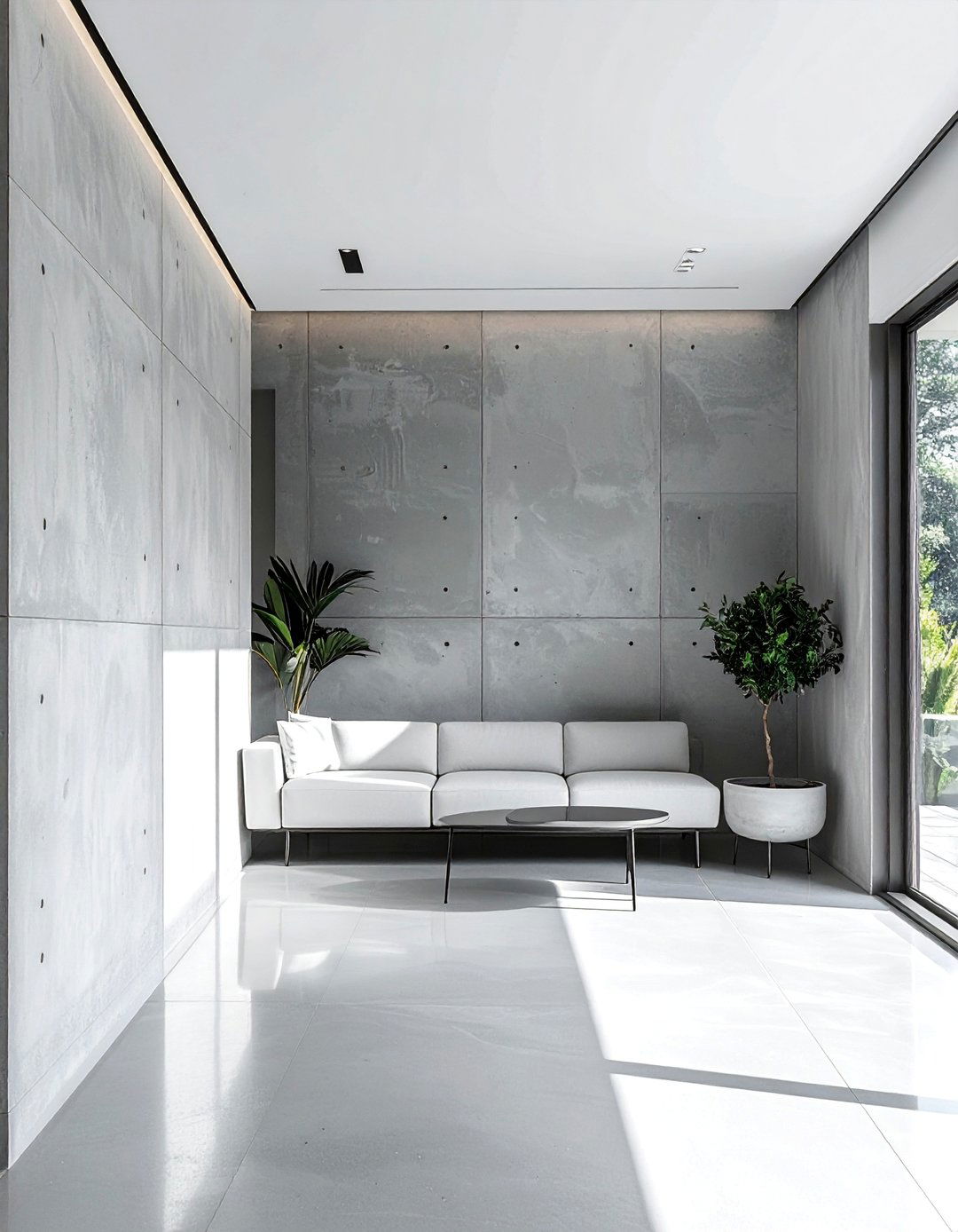 Contemporary Concrete Design - 30 Half Wall Ideas to Divide Your Space