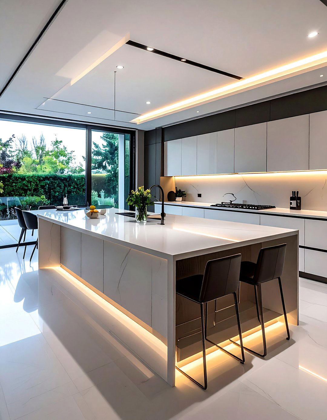 Contemporary Kitchen Island with Clean Lines - 20 Luxury Kitchen Island Ideas for a Stunning Space