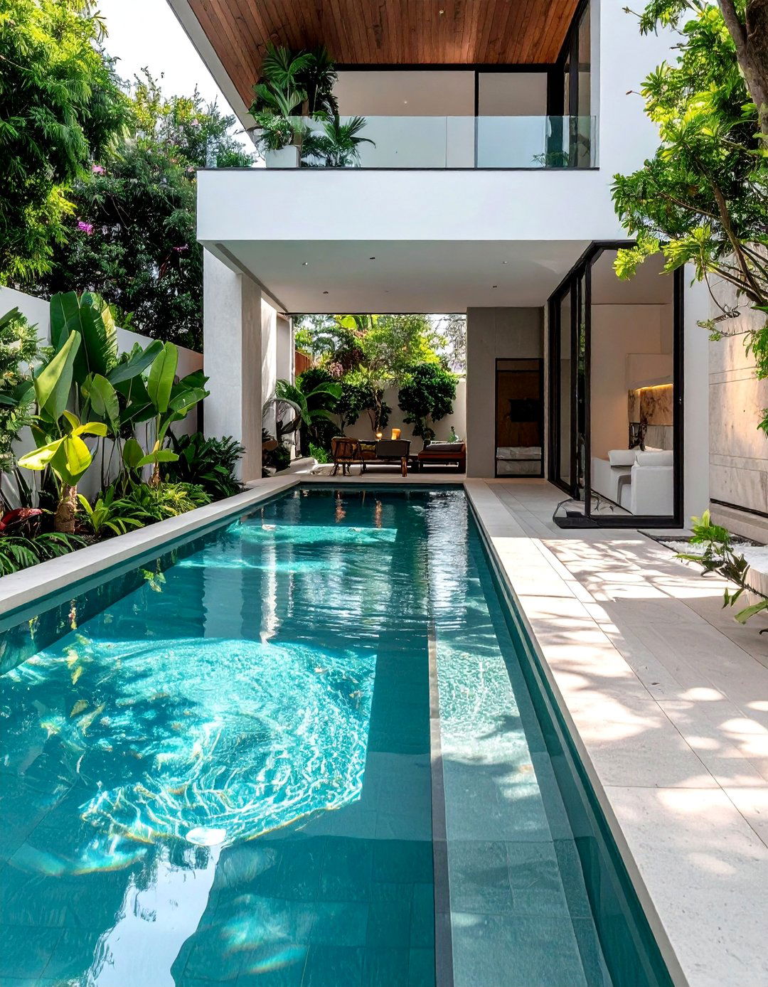 Contemporary Minimalist Lazy River Design - 20 Lazy River Swimming Pool Ideas for Backyard Bliss