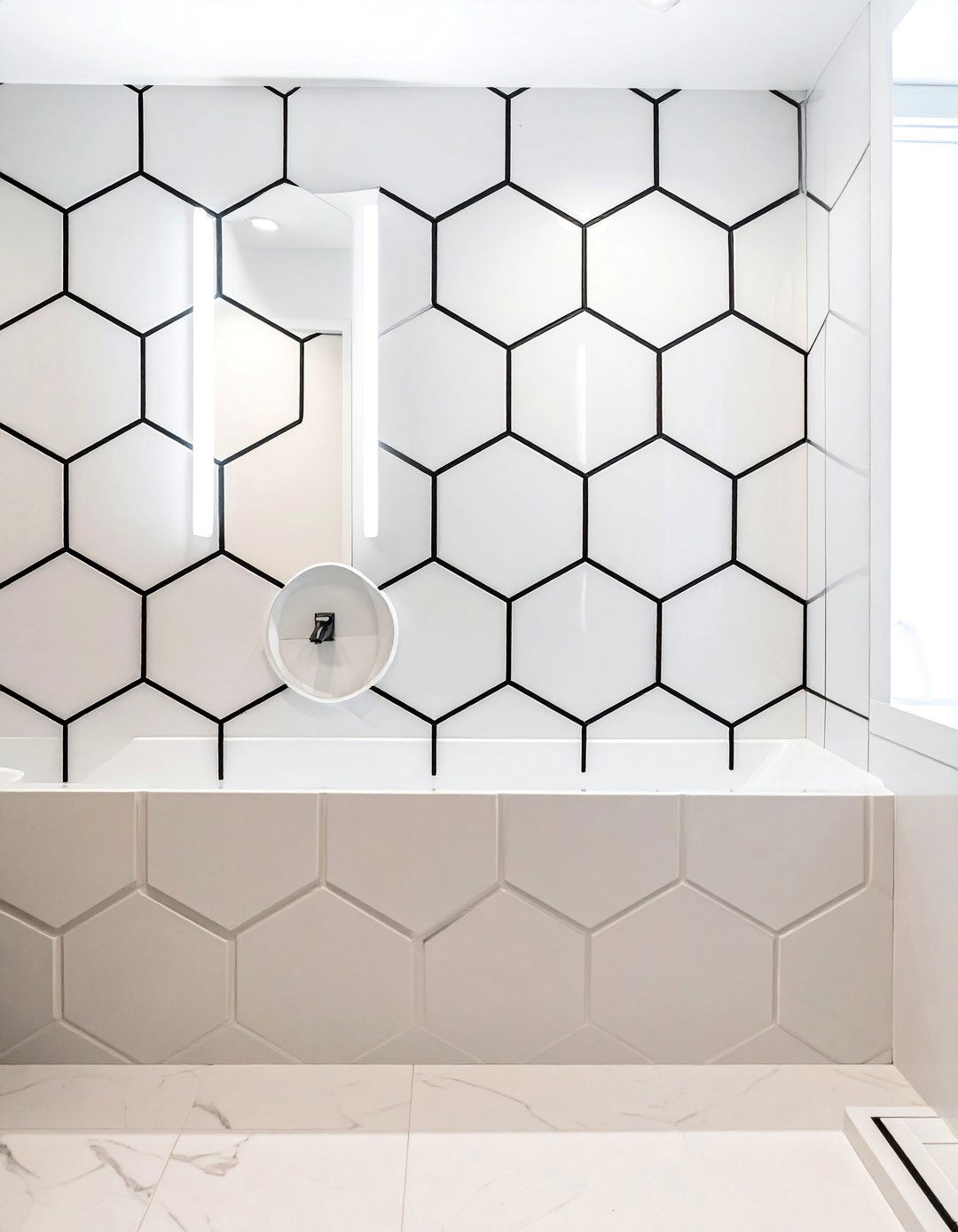 Contrasting Grout Color - 40 Bathroom Design Ideas for a Modern Home