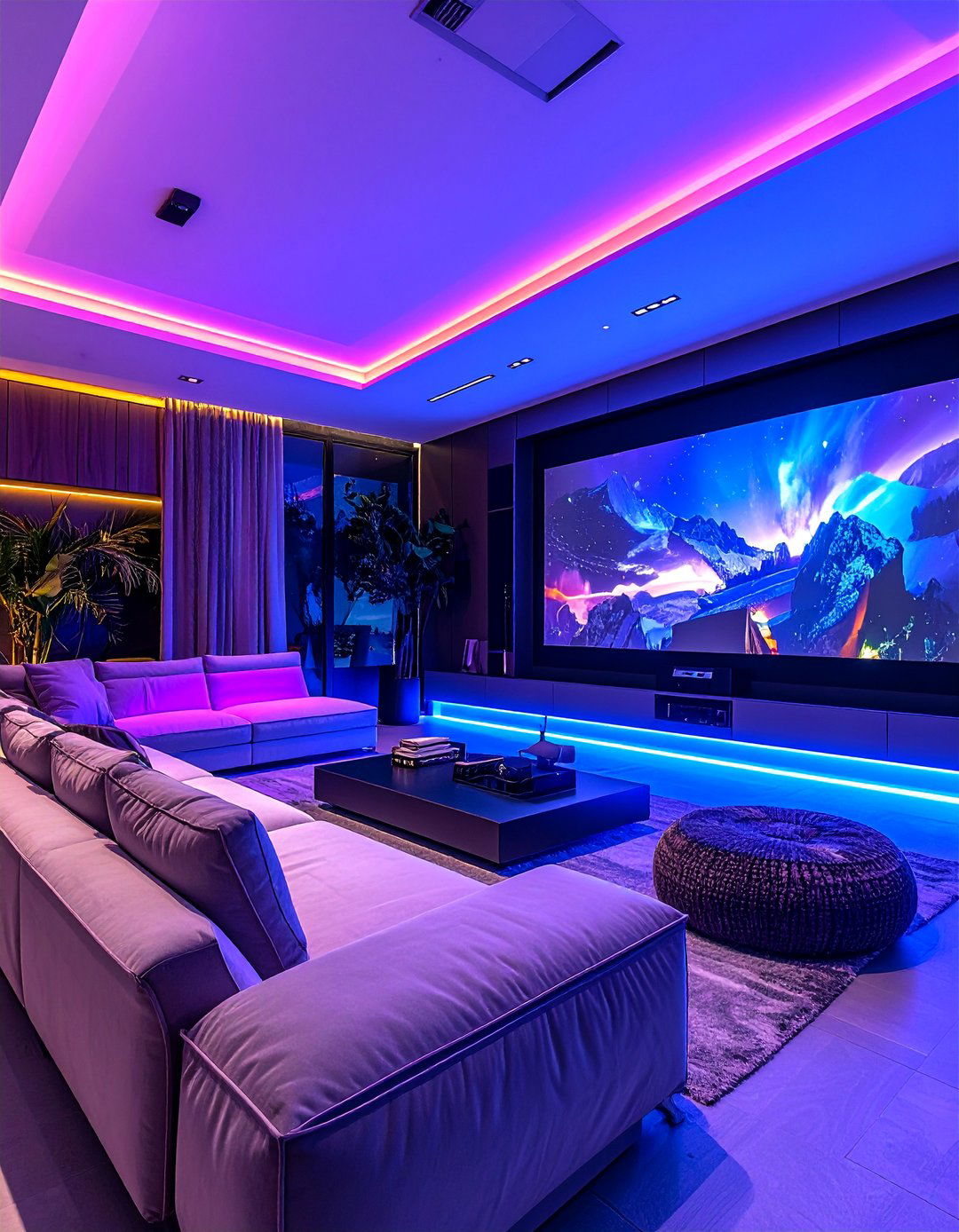 Convertible Living Space Theater - 20 Modern Home Theater Ideas for an Immersive Experience