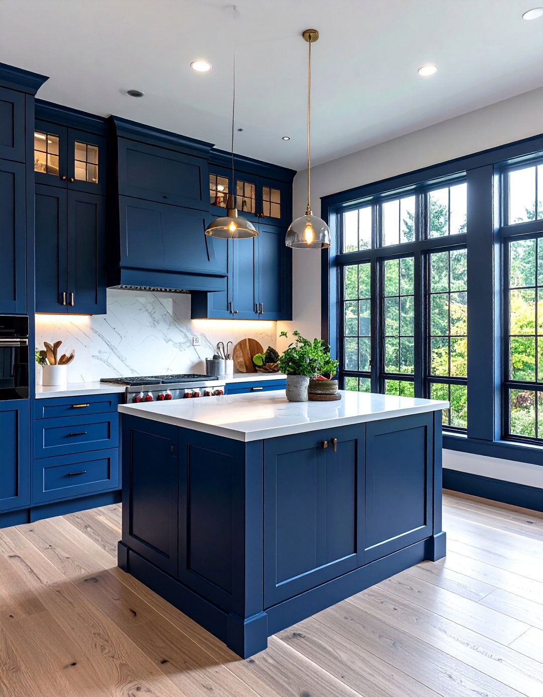 Coordinated Cabinet Integration - 25 Modern Window Trim Ideas to Elevate Your Home's Style
