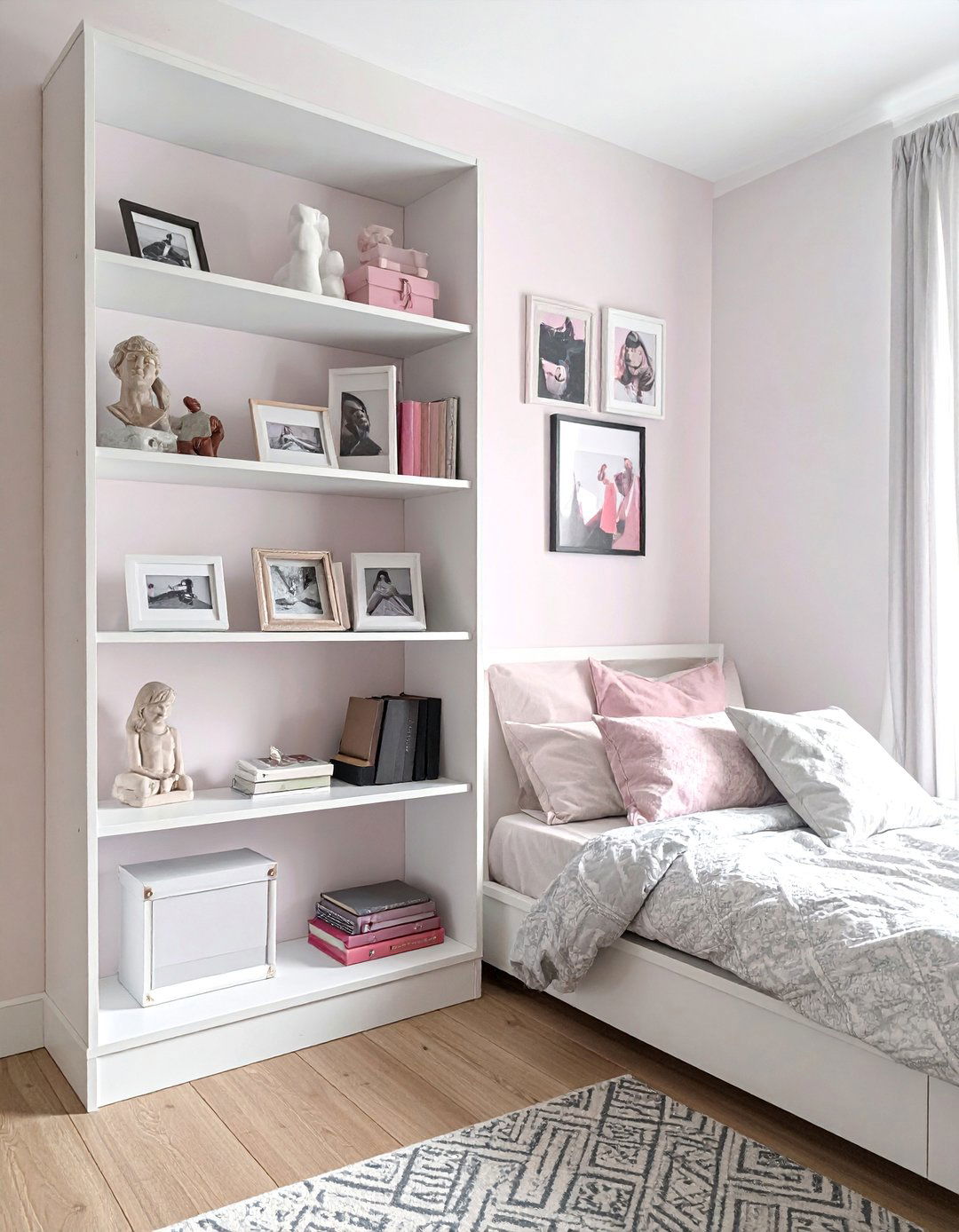 Corner Shelving Unit - 40 Teenage Girl Bedroom Ideas for a Stylish and Personal Space