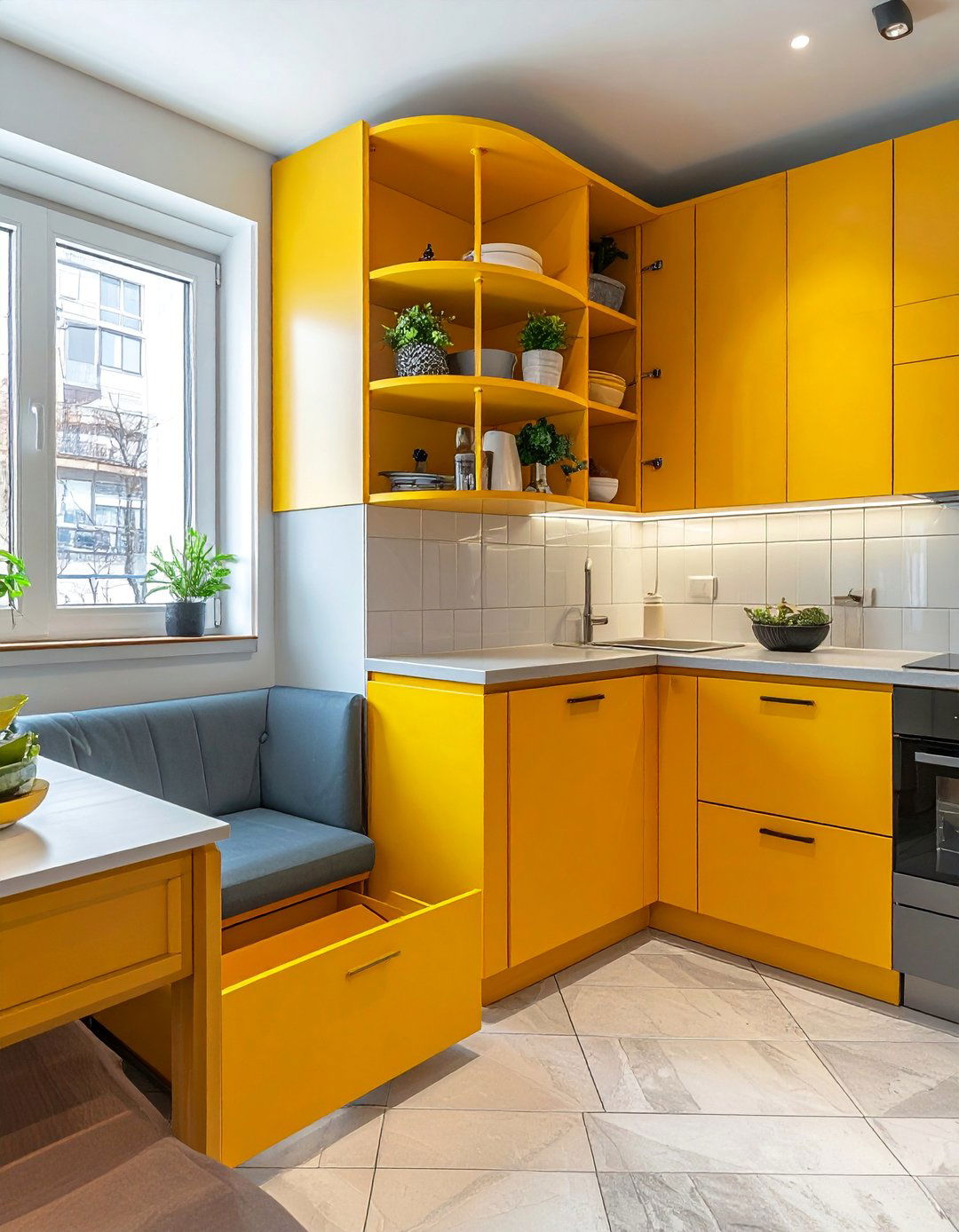 Corner Storage Solutions - 30 Budget-Friendly Small Galley Kitchen Ideas