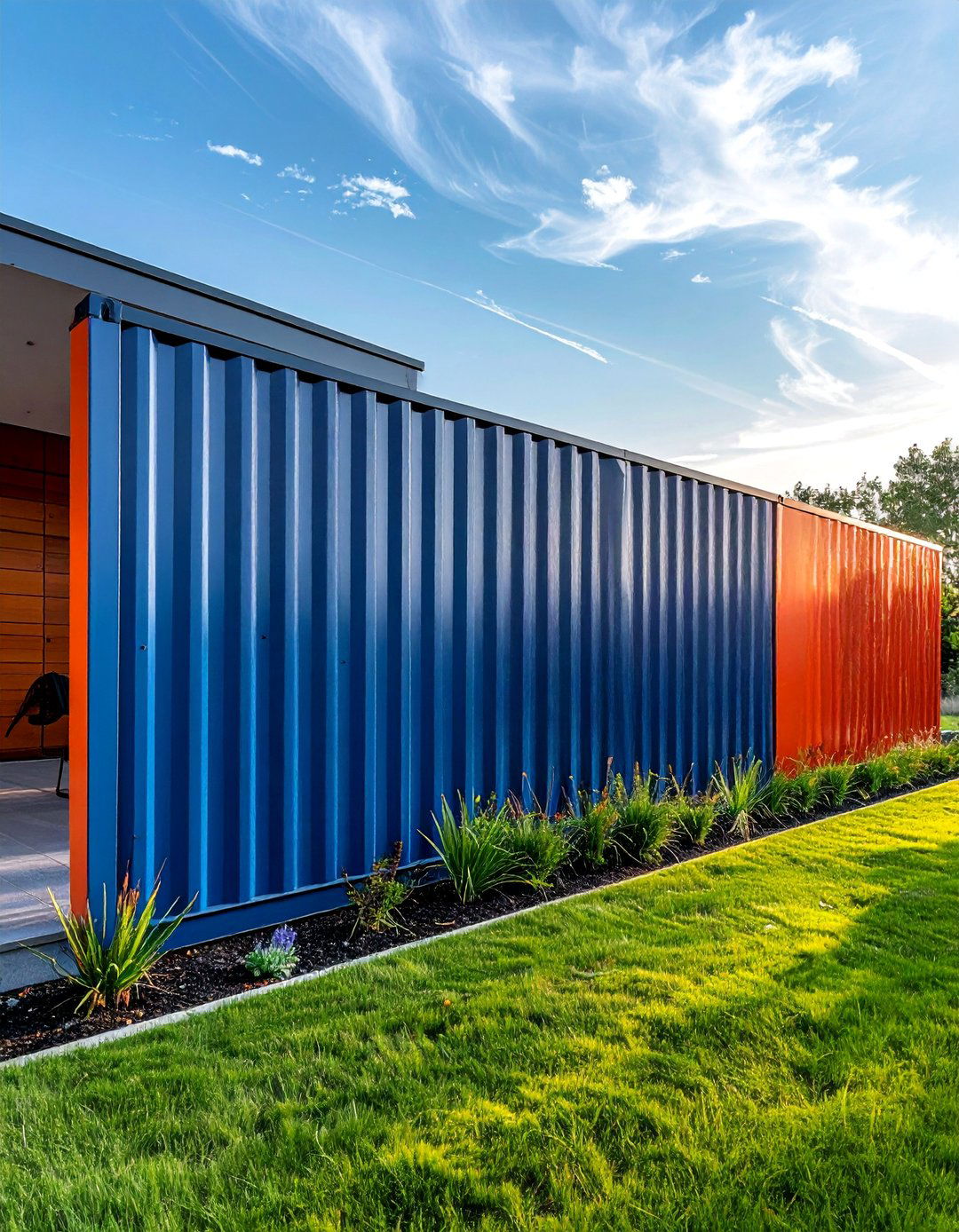 Corrugated Steel Contemporary Privacy Screens - 30 Outdoor Privacy Screen Ideas for Your Backyard