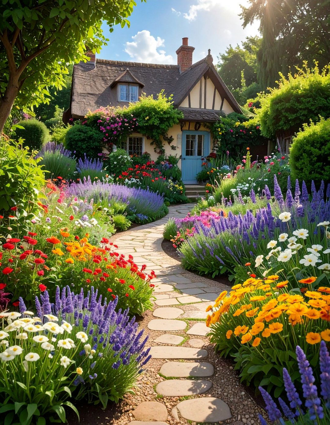 Cottage Garden Pollinator Paradise - 40 Backyard Ideas to Transform Your Outdoor Space