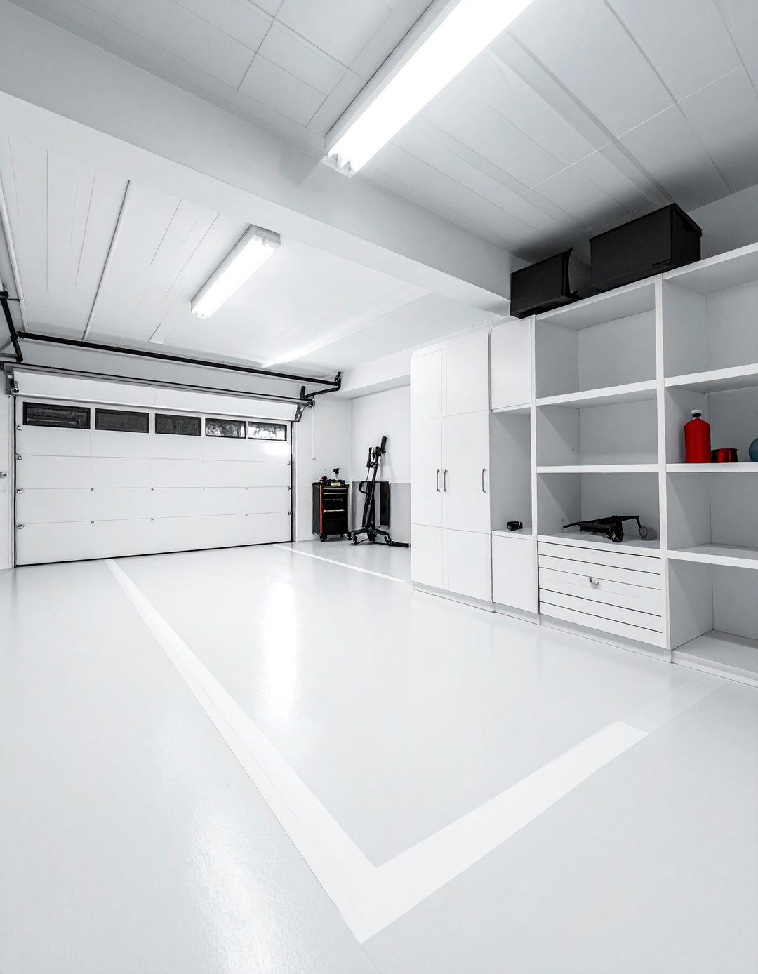Crisp White Garage Paint for Maximum Brightness - 25 Garage Paint Ideas to Refresh Your Space