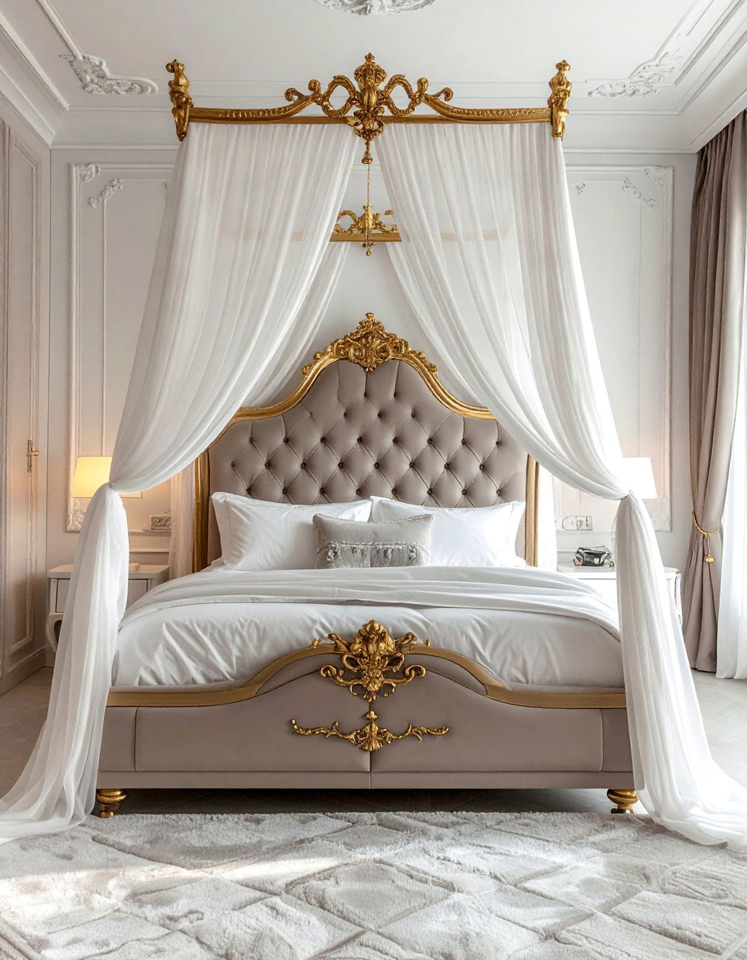 Crown Canopy or Bed Corona - 25 French Bedroom Decor Ideas for Elegant Spaces