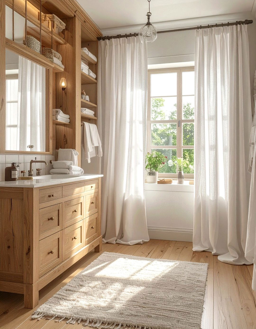 Curtained Cabinet Alternatives - 25 Bathroom Cabinet Ideas for Stylish Storage Solutions