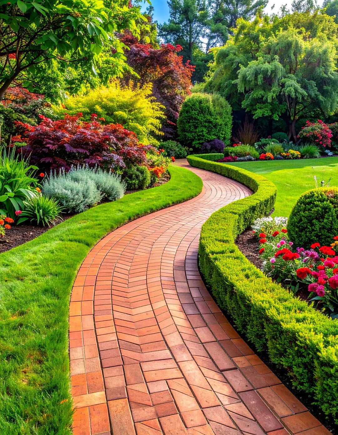 Curved Brick Garden Paths - 40 Backyard Walkway Ideas for a Beautiful Garden