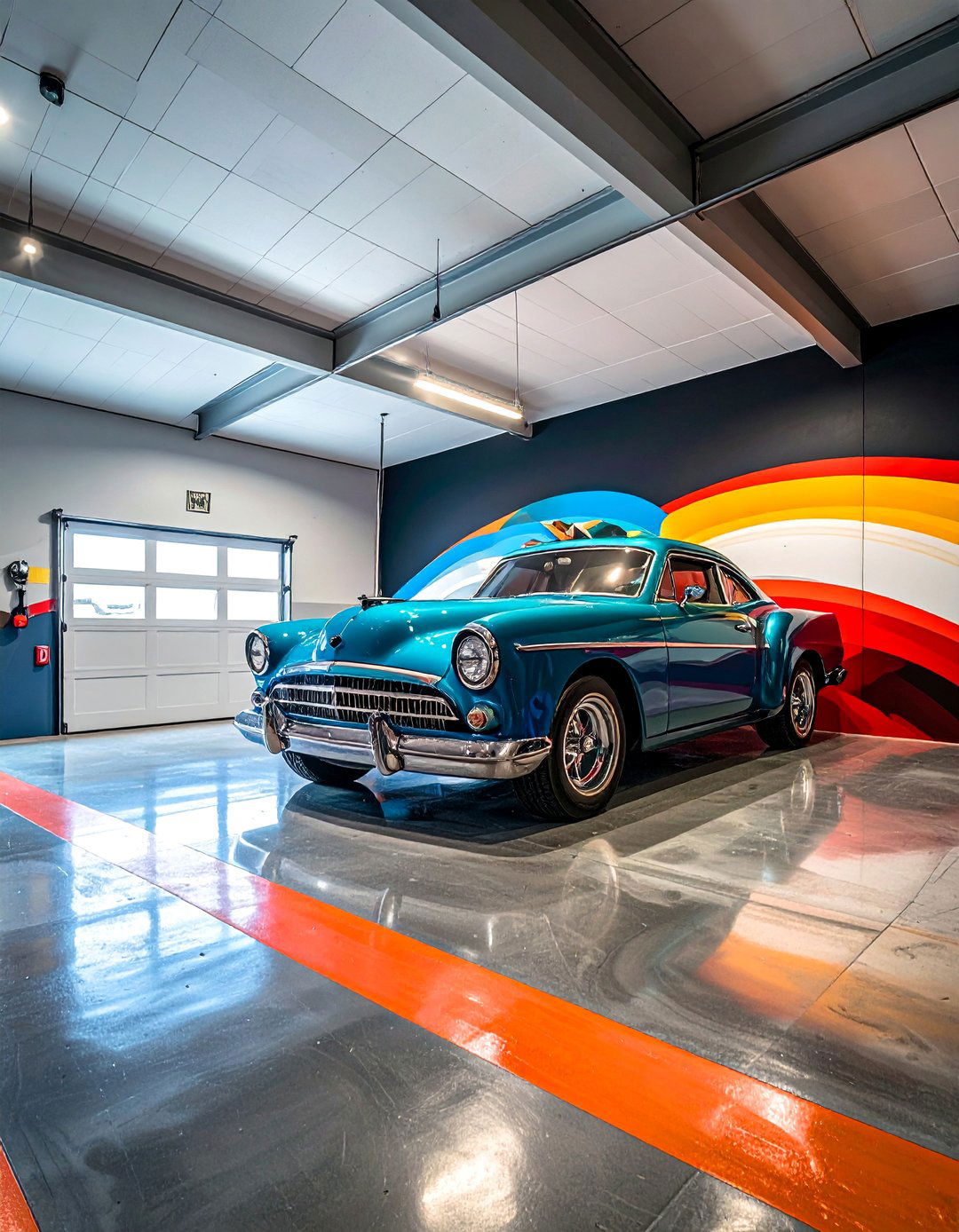 Custom Mural Garage Wall Paint - 25 Garage Paint Ideas to Refresh Your Space