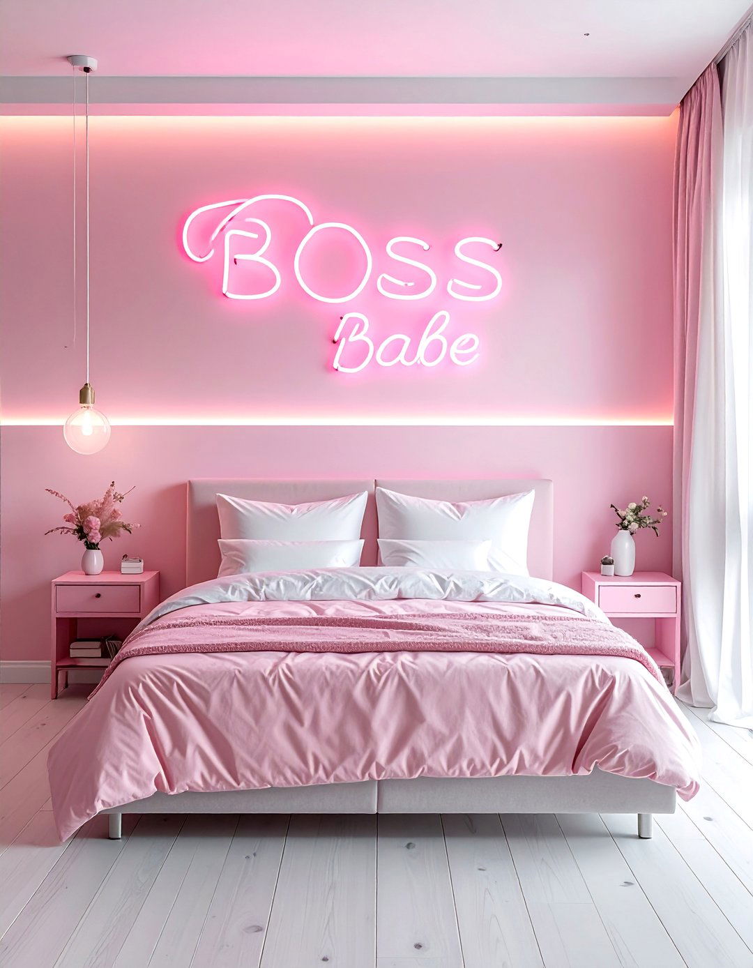 Custom Neon Sign Statements - 30 Baddie Room Ideas for a Chic and Trendy Look