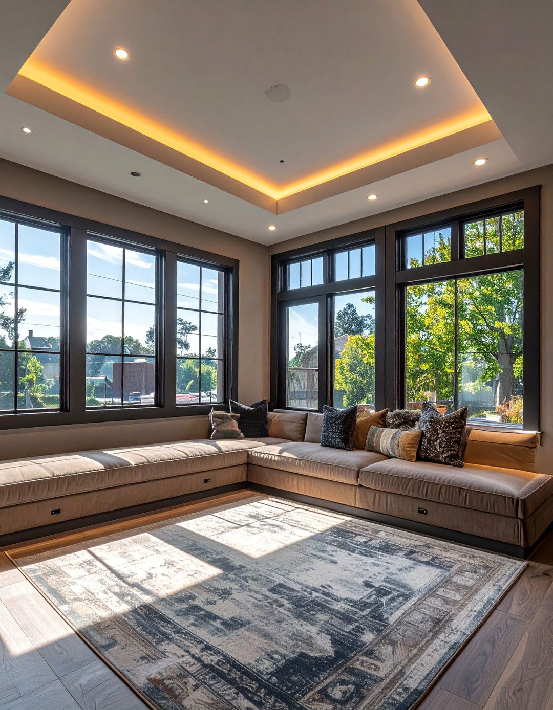 Custom Window Combinations for Unique Solutions - 30 Basement Window Ideas to Brighten Your Space