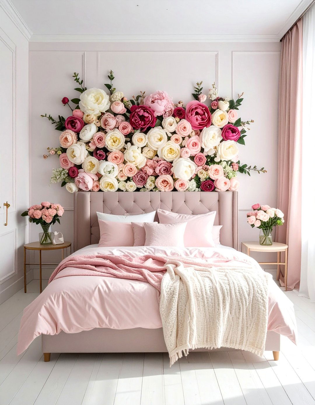 DIY Flower Wall Decoration - 40 Teenage Girl Bedroom Ideas for a Stylish and Personal Space