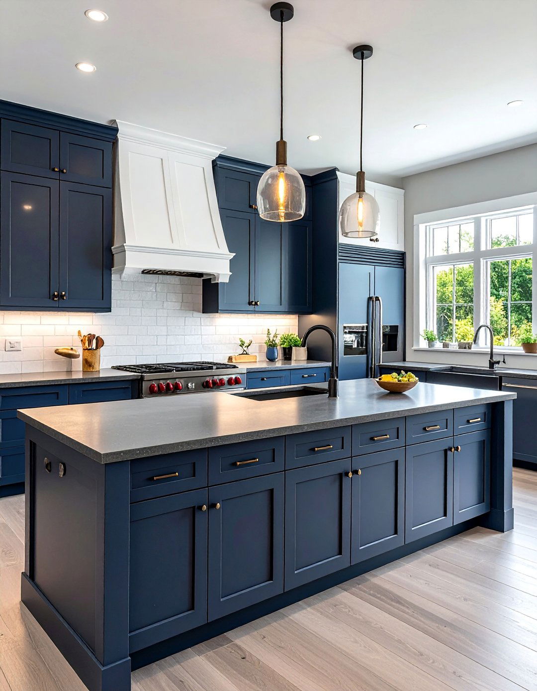 Dark Countertops with Two Tone Cabinets - 20 Kitchen With Dark Countertops and Light Cabinets