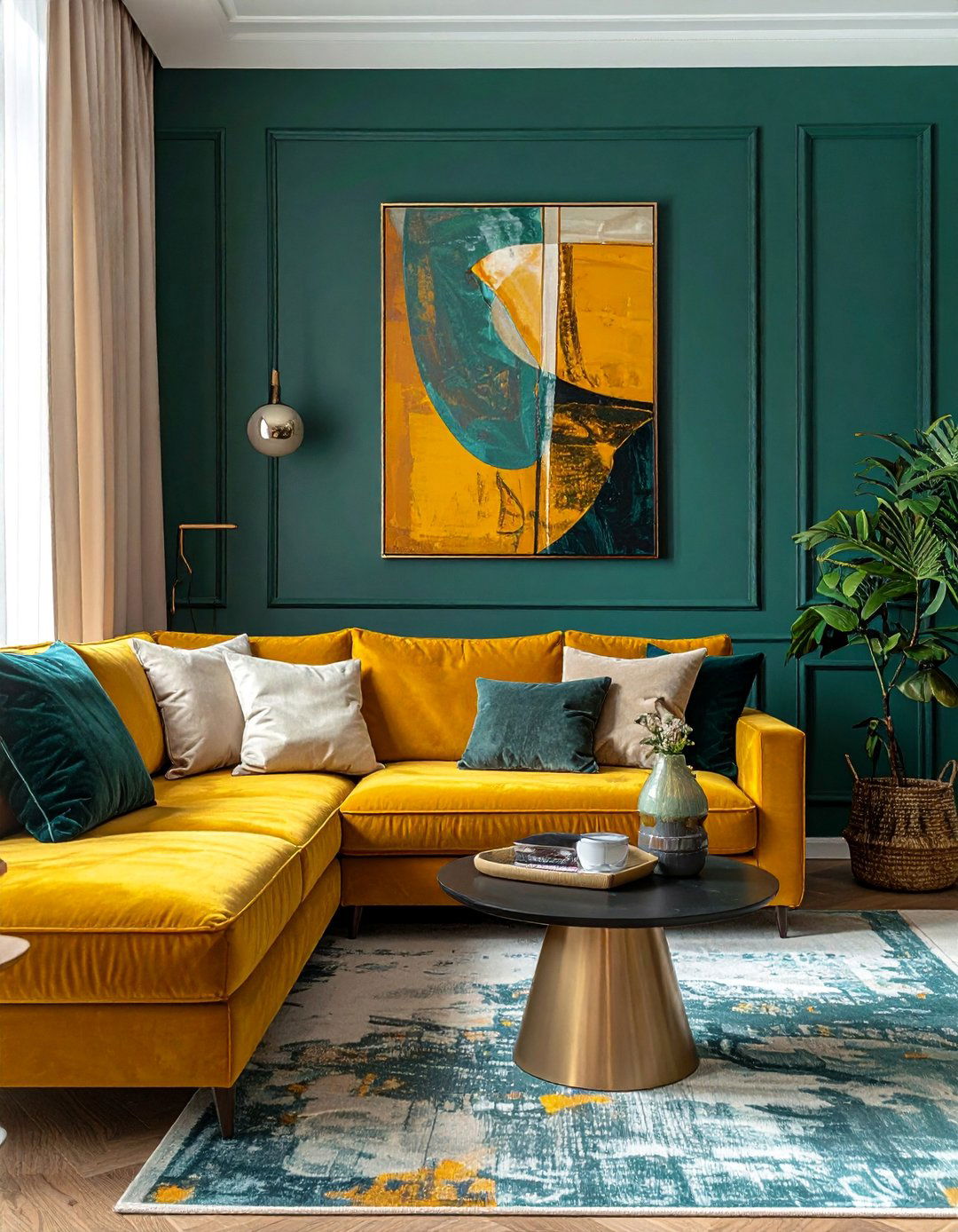 Dark Teal Green Accent Wall - 40 Dark Green Accent Wall Ideas for Bold Spaces