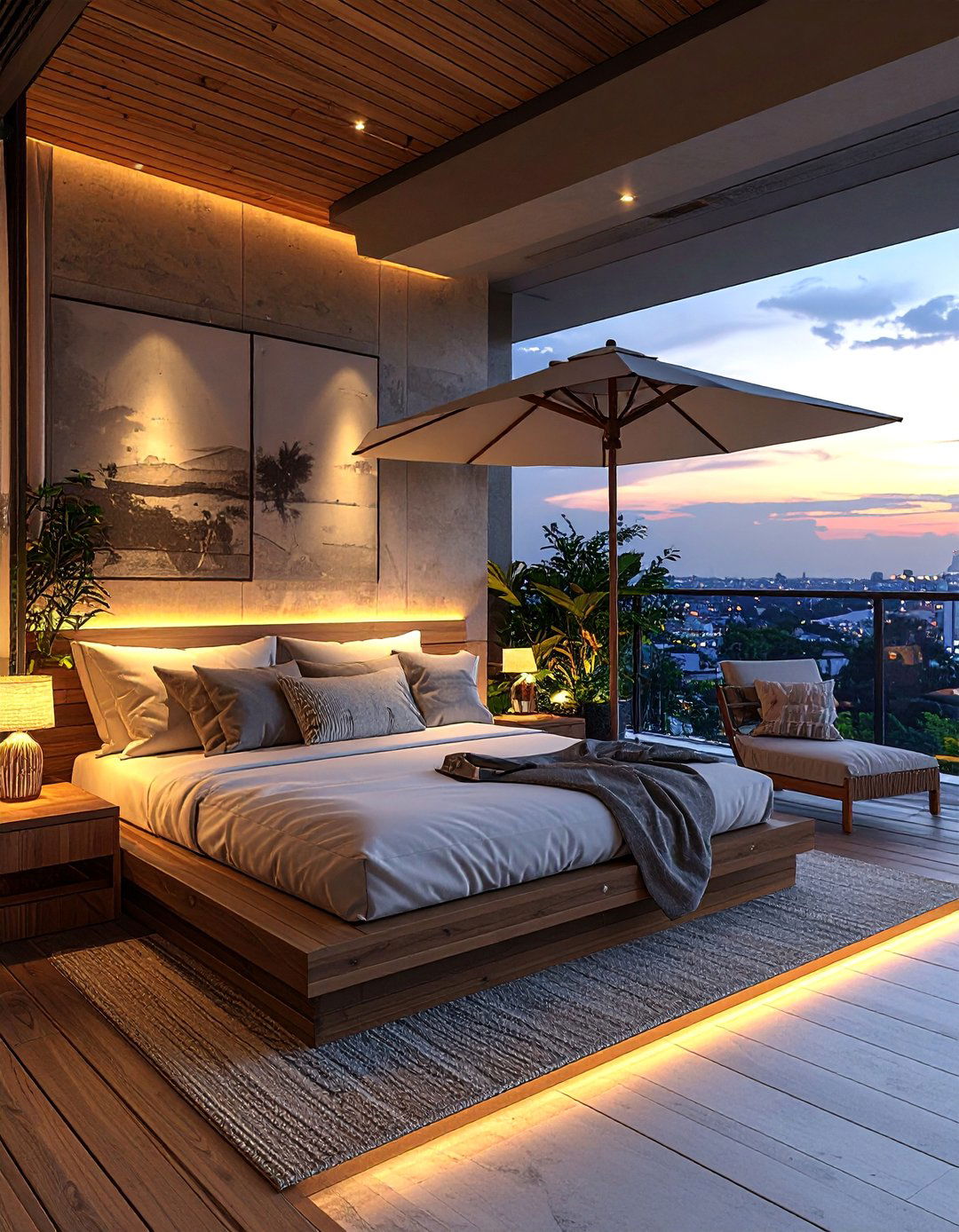 Daybed Lounging Area - 30 Small Balcony Ideas to Maximize Your Space