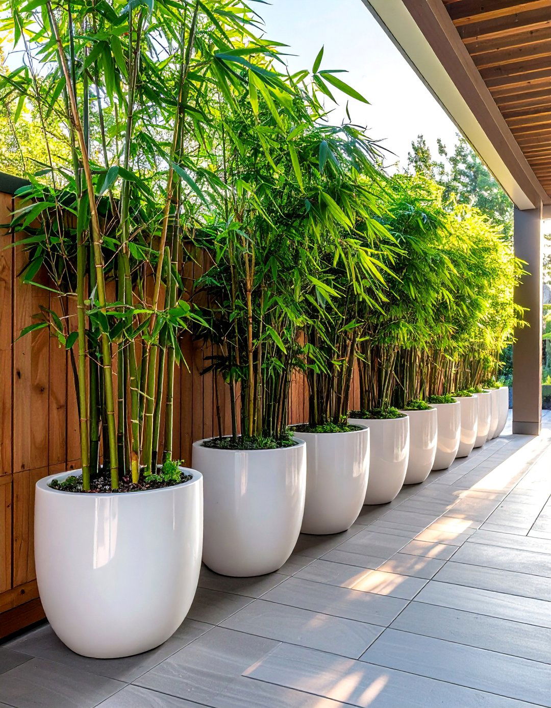 Deck Decorating for Privacy with Tall Planters - 25 Deck Decorating Ideas With Plants for a Lush Oasis