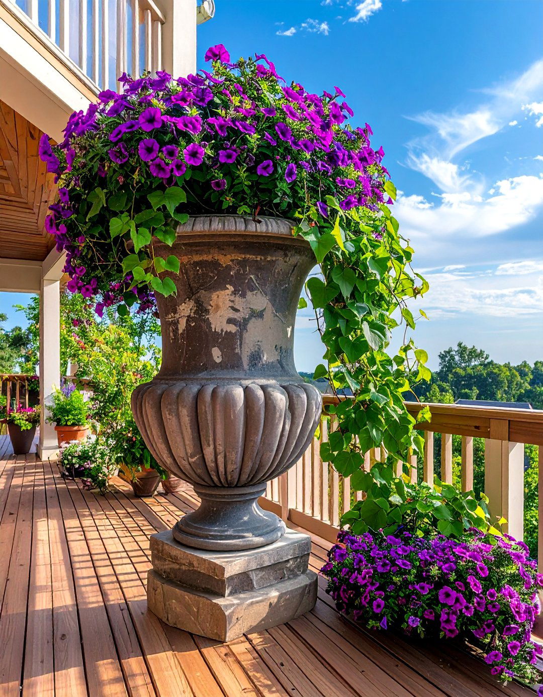 Deck Decorating with Cascading Plants - 25 Deck Decorating Ideas With Plants for a Lush Oasis