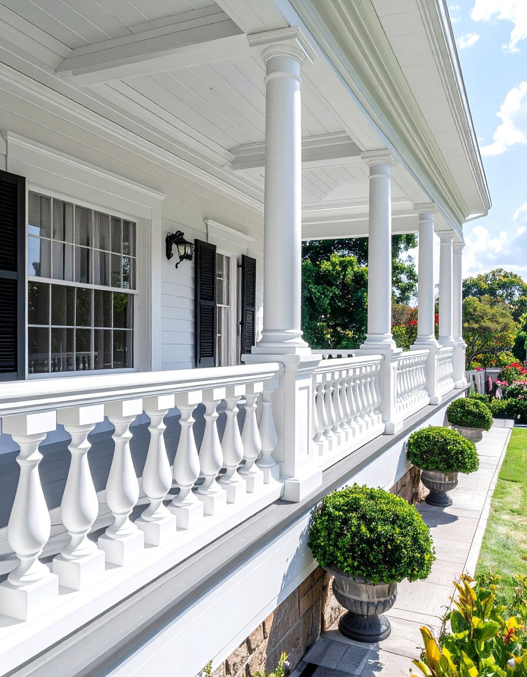 Decorative Chippendale Porch Railings - 30 Colonial Front Porch Ideas for Charm