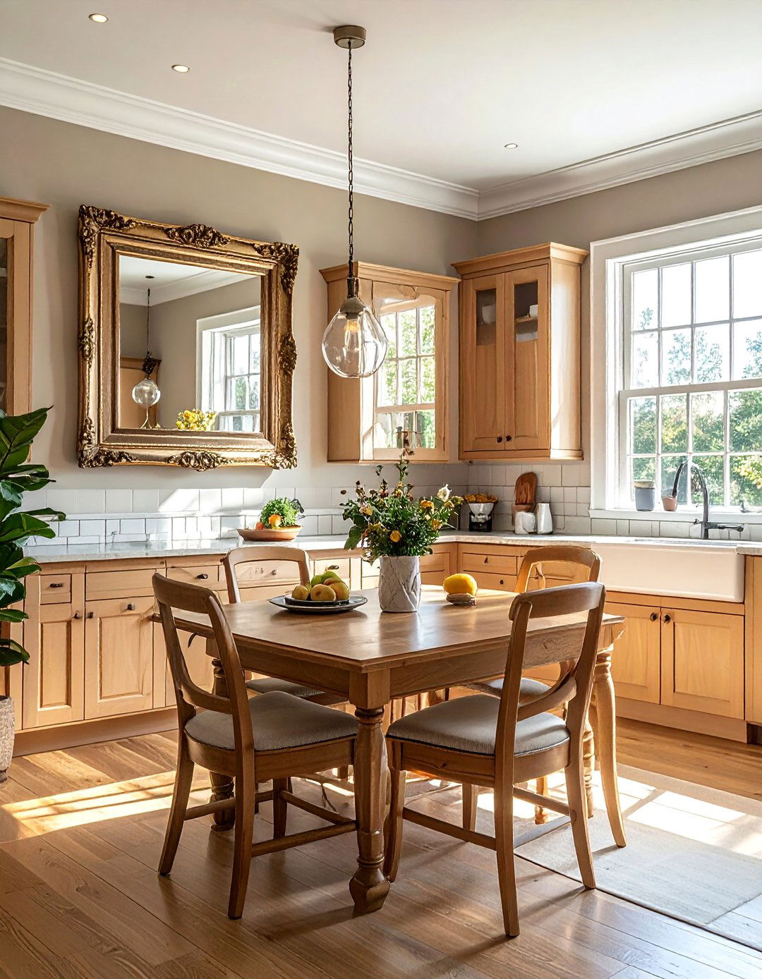 Decorative Framed Kitchen Mirrors - 20 Mirror in Kitchen Ideas for a Brighter Space