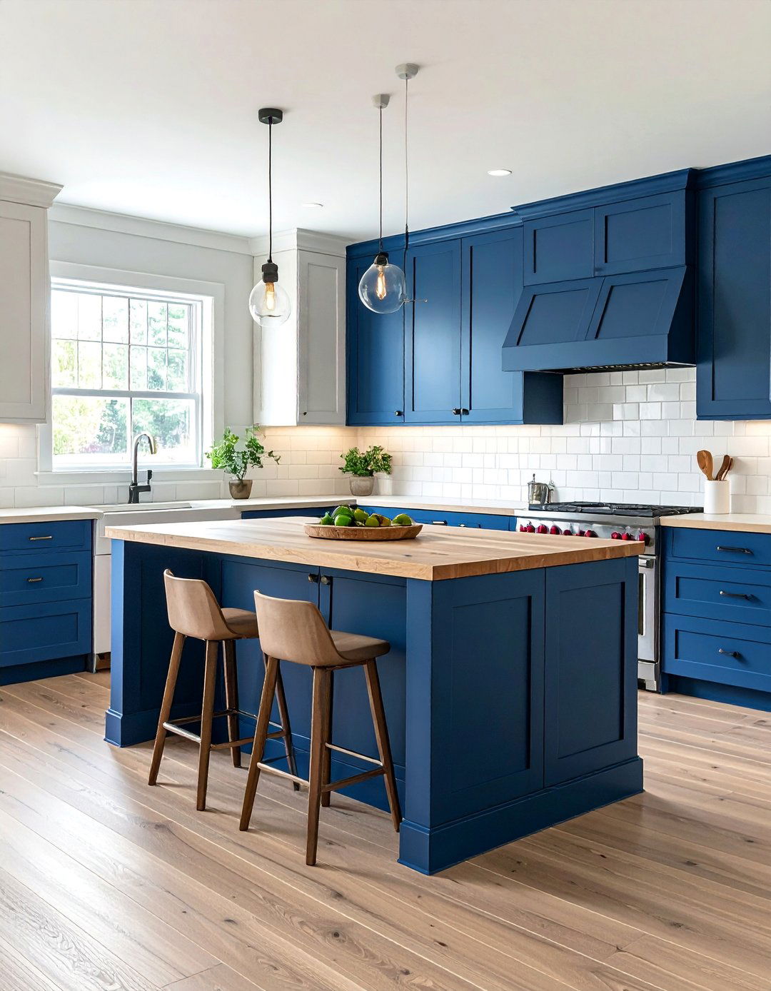 Denim Blue Countertops for a Casual Lived In Style - 20 Kitchens With Blue Countertops Design Ideas