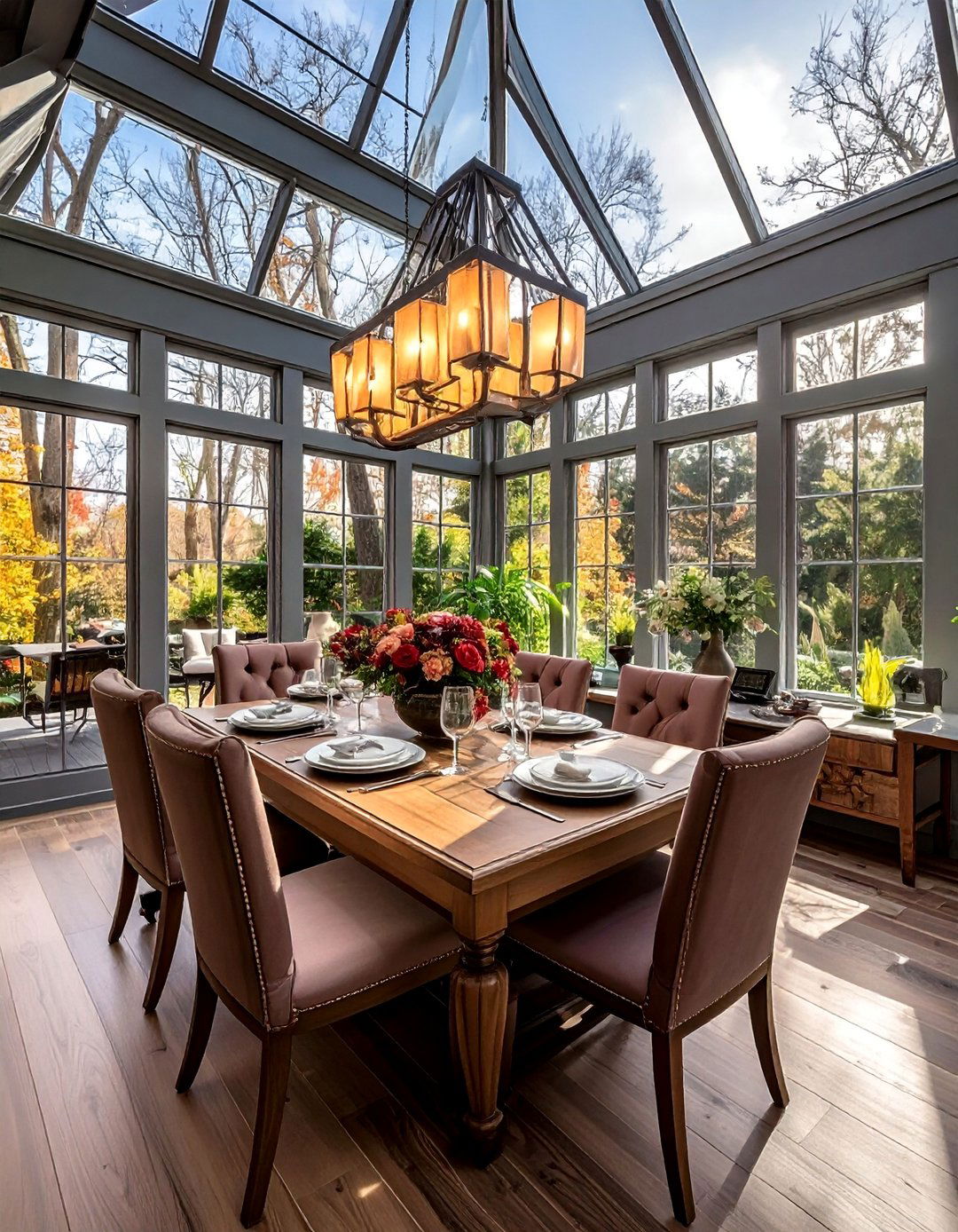 Dining Room Sunroom Combination - 30 Sunroom Ideas to Brighten Your Home