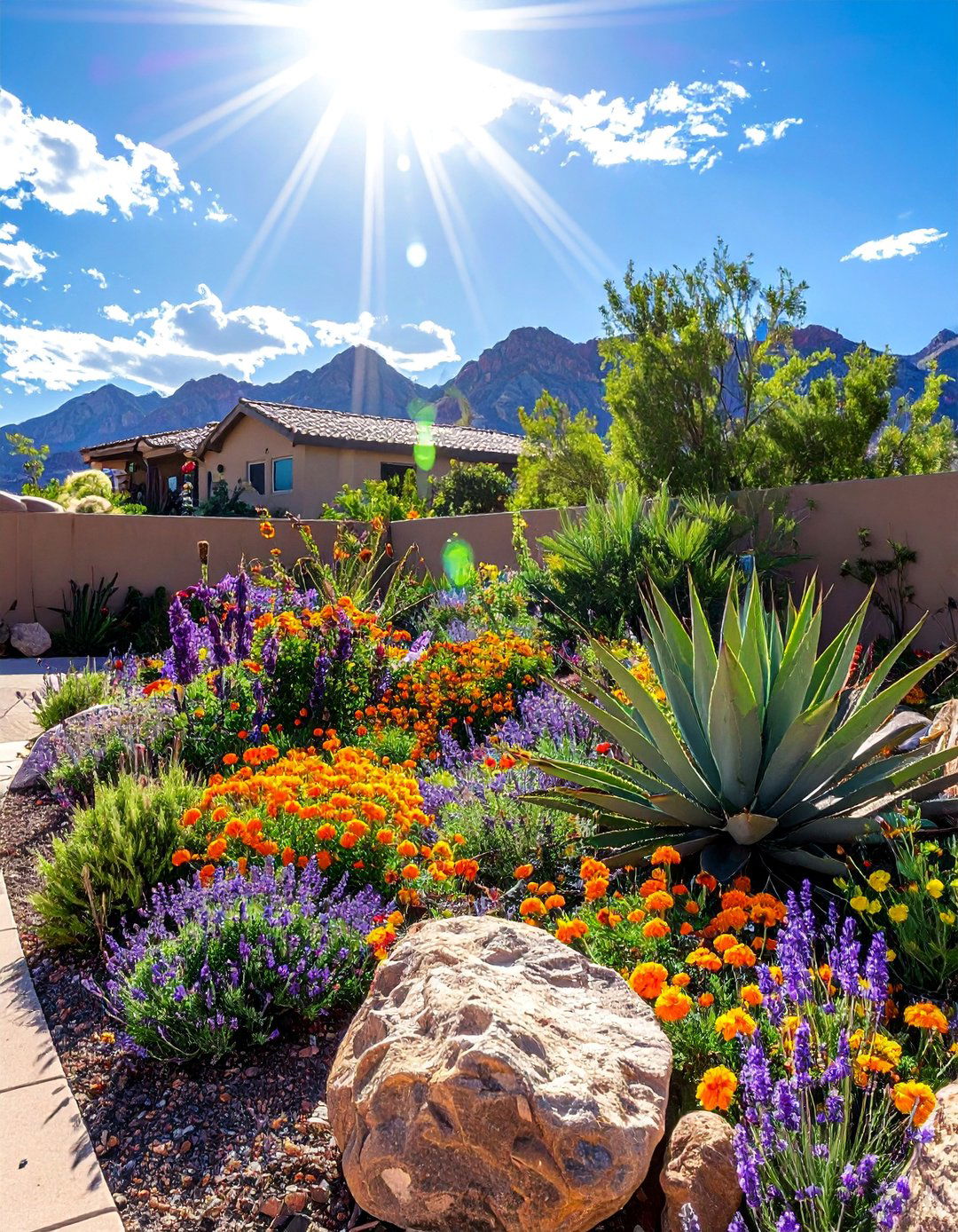 Drought Tolerant Native Plant Gardens - 30 Las Vegas Backyard Landscaping Ideas for Desert Living