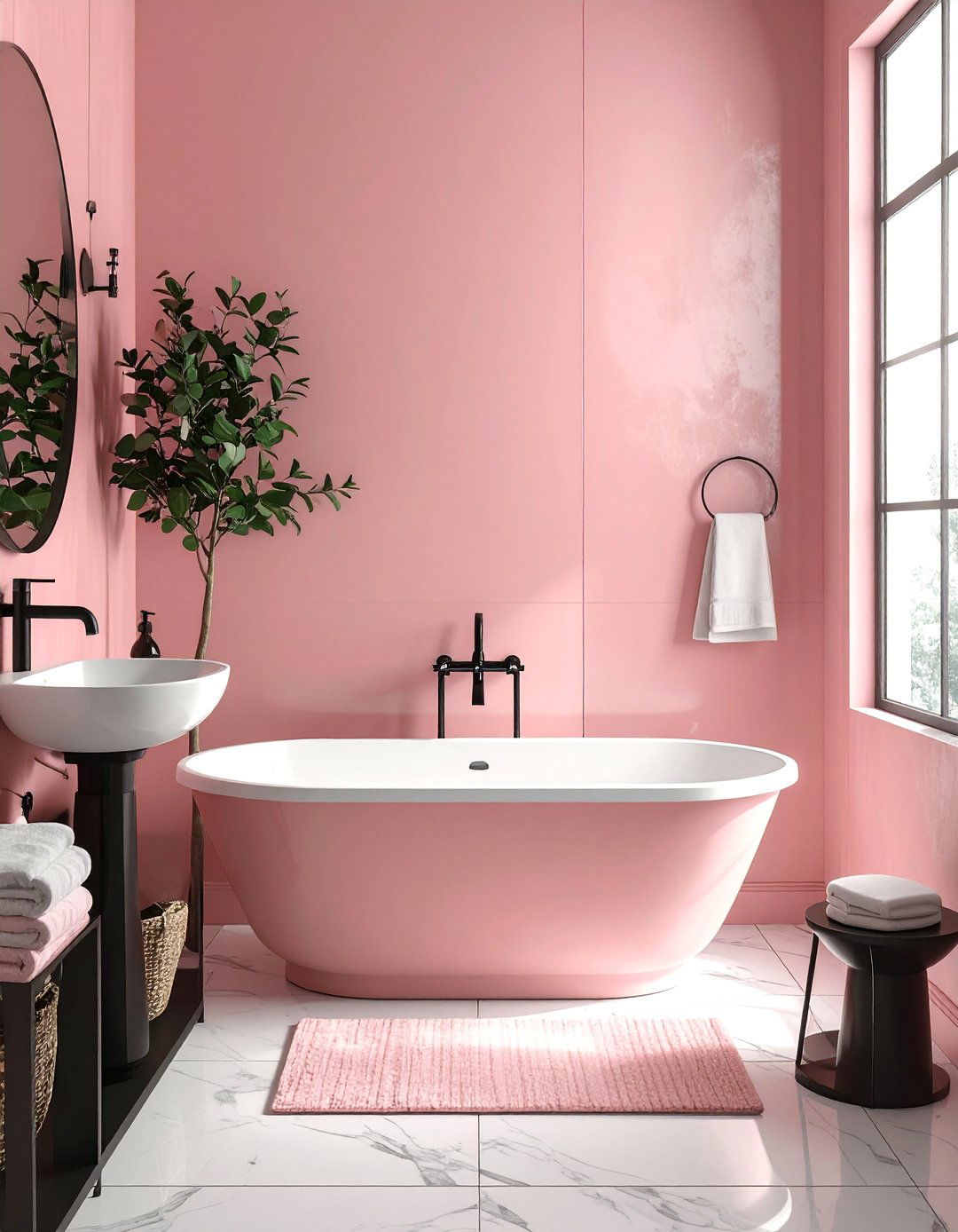 Dusty Rose Bathroom Paint - 40 Bathroom Paint Ideas for a Fresh New Look