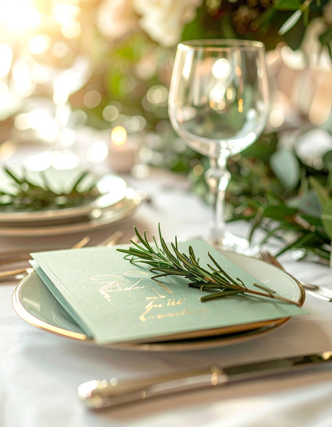 Elegant Sage Green Place Cards - 30 Stunning Sage Green Wedding Ideas for a Serene Day