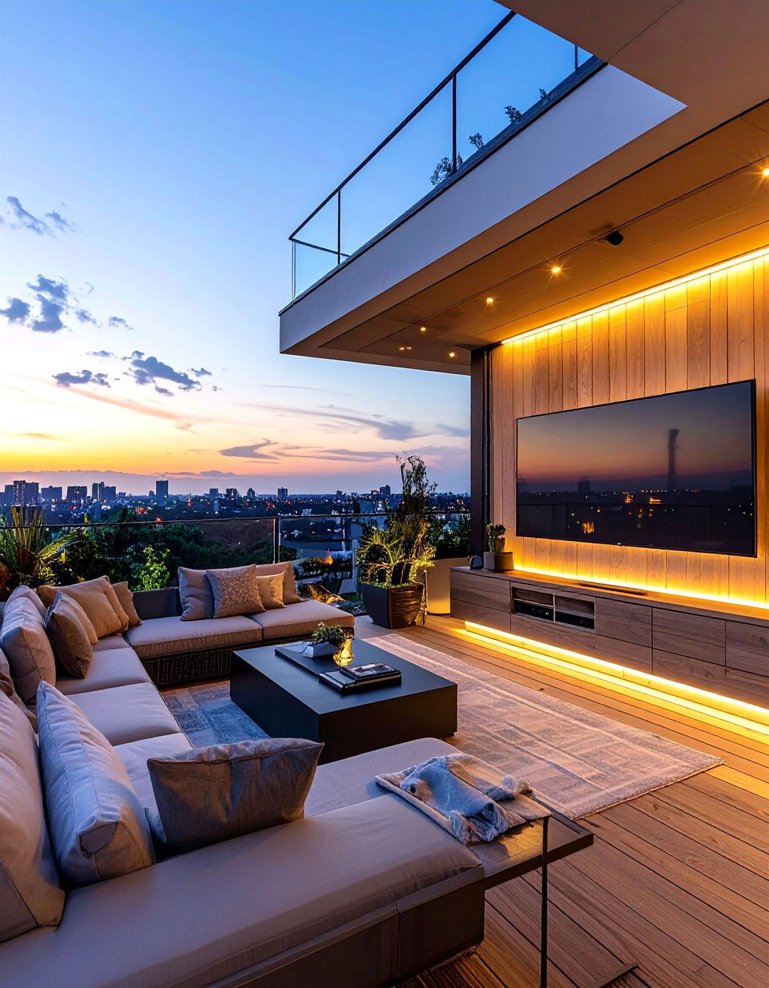 Entertainment Center Setup - 30 Small Balcony Ideas to Maximize Your Space