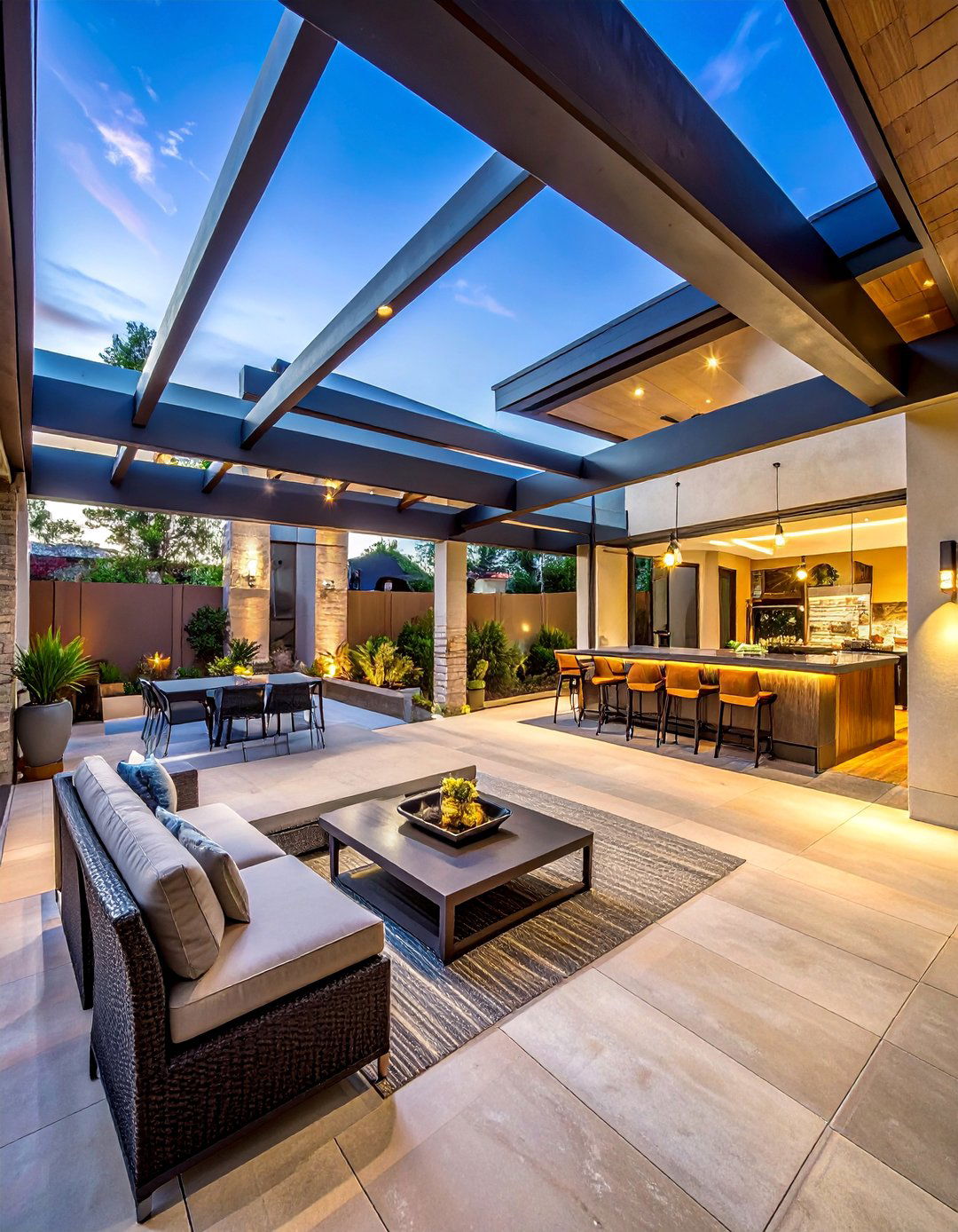 Entertainment Focused Enclosed Patio - 25 Enclosed Patio Ideas for Outdoor Comfort