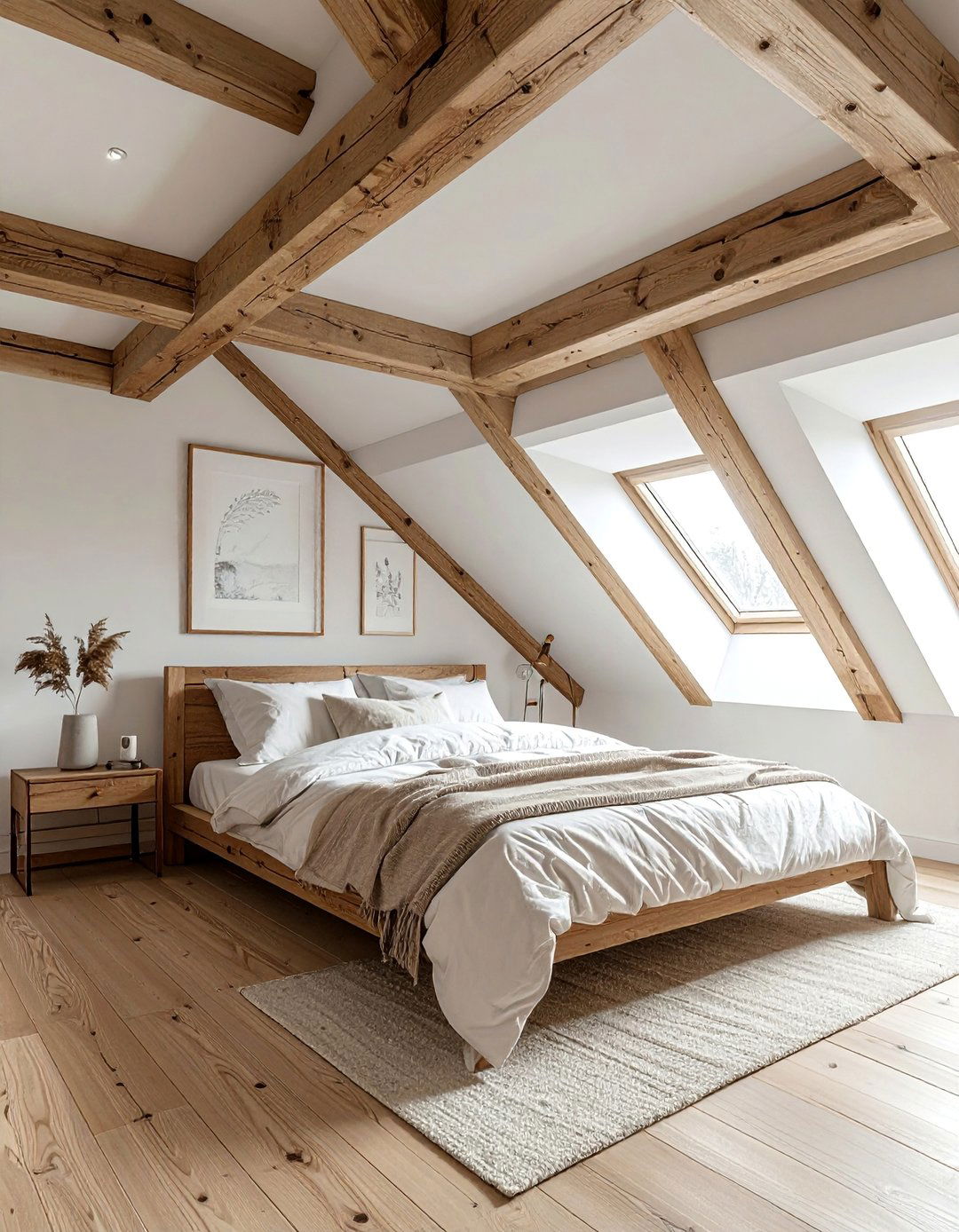 Exposing and Highlighting Ceiling Beams - 30 Low Ceiling Small Attic Room Ideas for Cozy Spaces