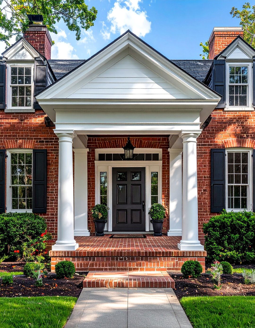 Extended Portico Front Door Canopy - 20 Front Door Canopy Ideas for a Welcoming Entrance