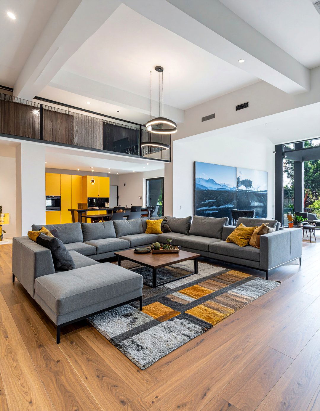Extra Wide Contemporary Planks - 20 Living Room Vinyl Flooring Ideas for Modern Homes