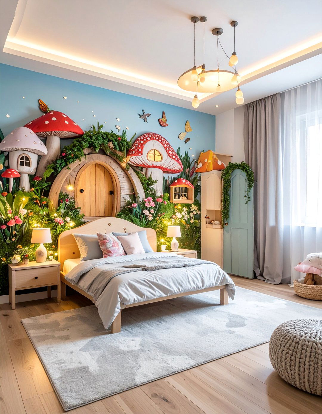 Fairy Garden Magical Enchantment - 30 Kids Room Accent Wall Ideas for a Fun and Creative Space
