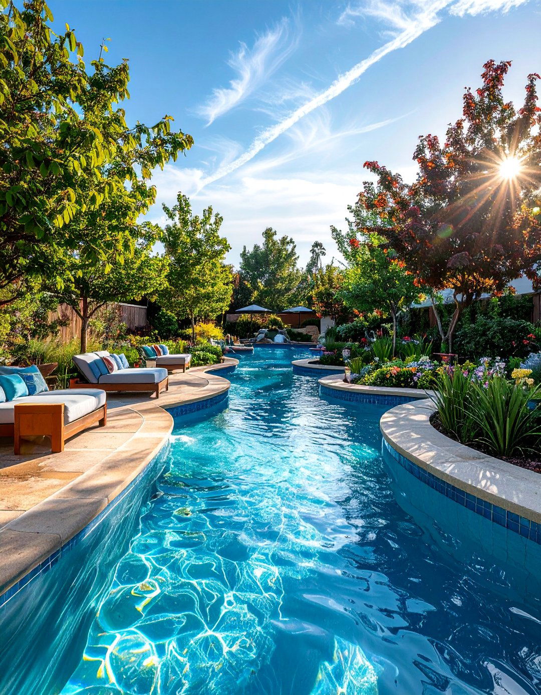 Family Entertainment Lazy River Hub - 20 Lazy River Swimming Pool Ideas for Backyard Bliss