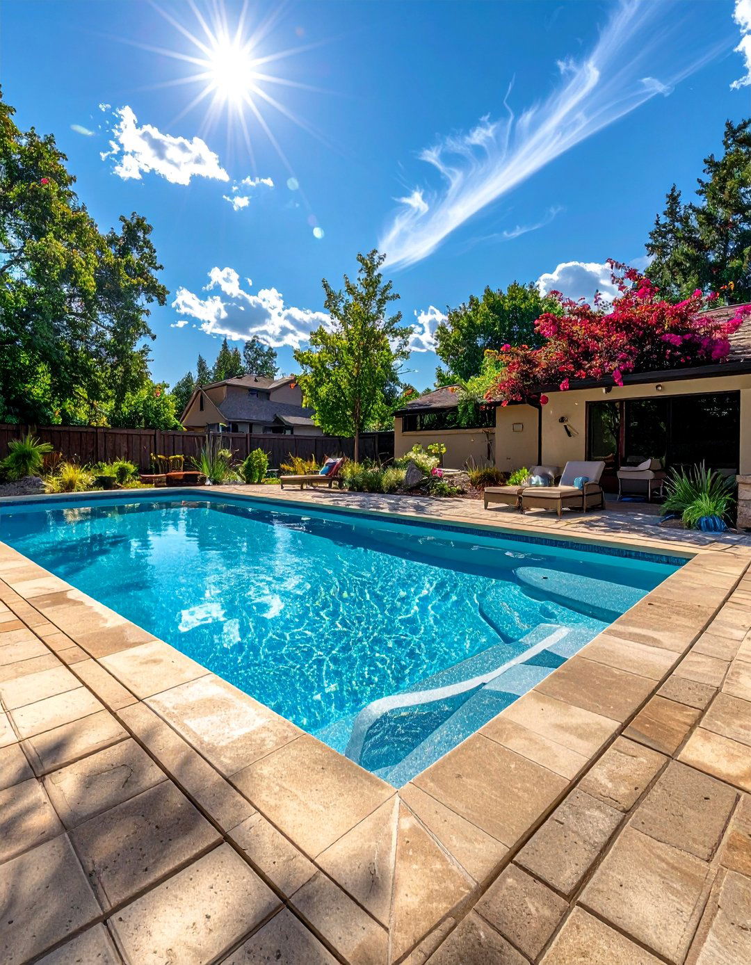 Family Fun Pool with Beach Entry - 40 Backyard Pool Ideas for a Refreshing Summer Oasis