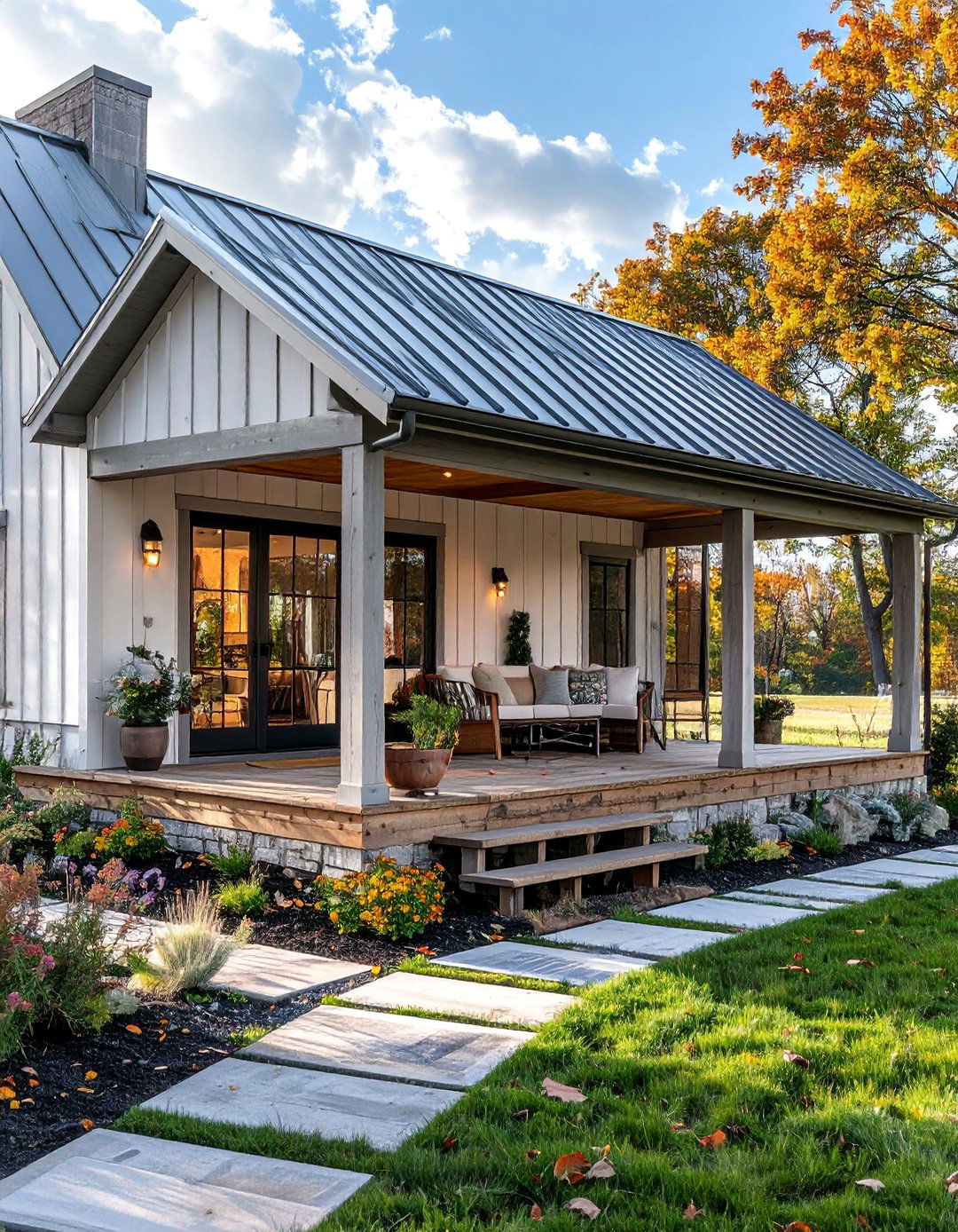 Farmhouse Style Enclosed Porch - 25 Enclosed Patio Ideas for Outdoor Comfort