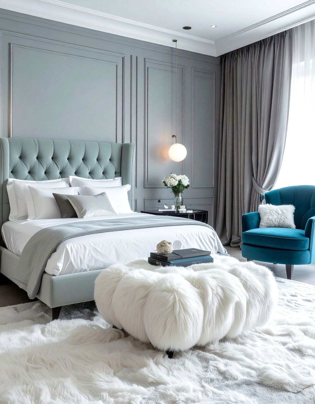 Faux Fur Accent Furniture - 30 Baddie Room Ideas for a Chic and Trendy Look