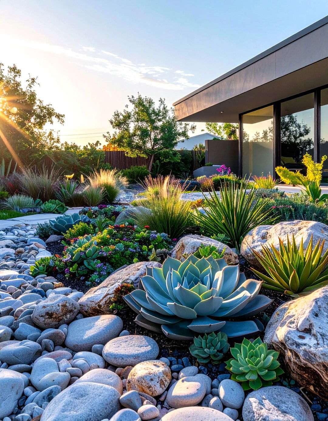 Faux Succulent and Rock Gardens - 20 Landscaping With Artificial Plants Ideas
