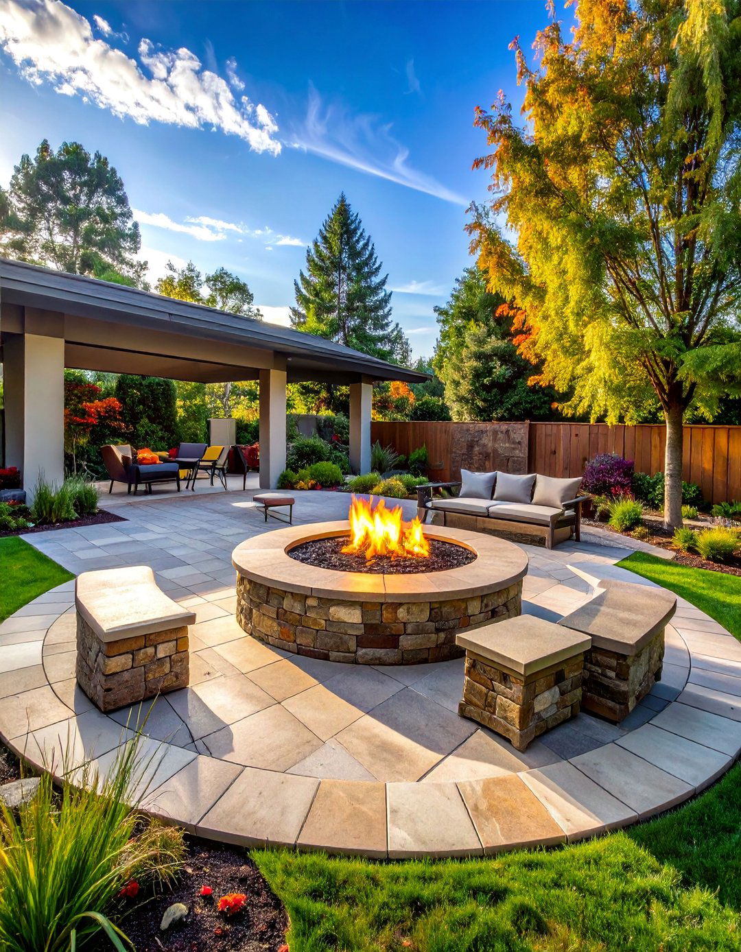 Fire Pit Gathering Spaces - 40 Hardscaping Ideas to Transform Your Outdoor Space