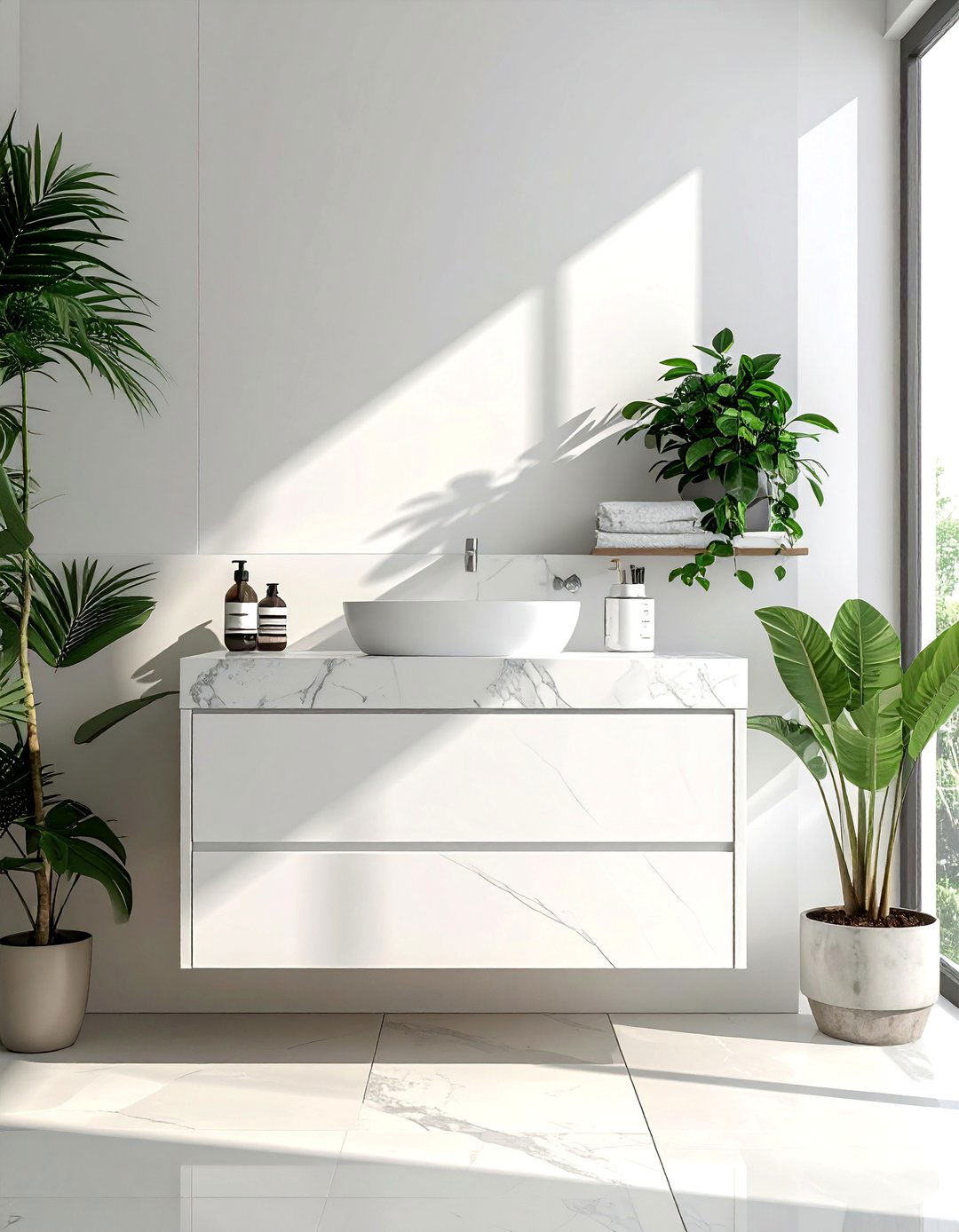 Floating Vanity Cabinets - 25 Bathroom Cabinet Ideas for Stylish Storage Solutions