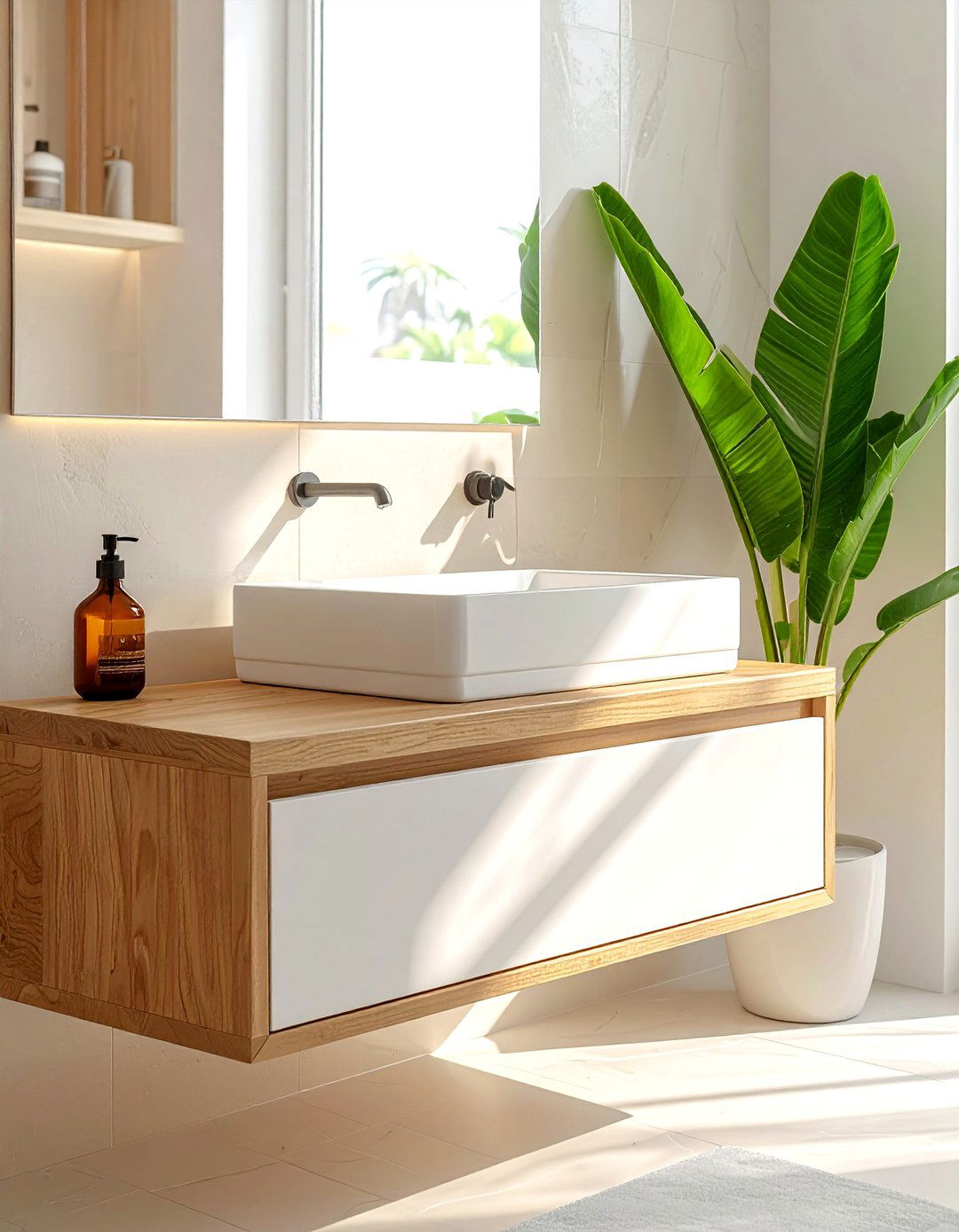 Floating Vanity Installation - 40 Bathroom Design Ideas for a Modern Home