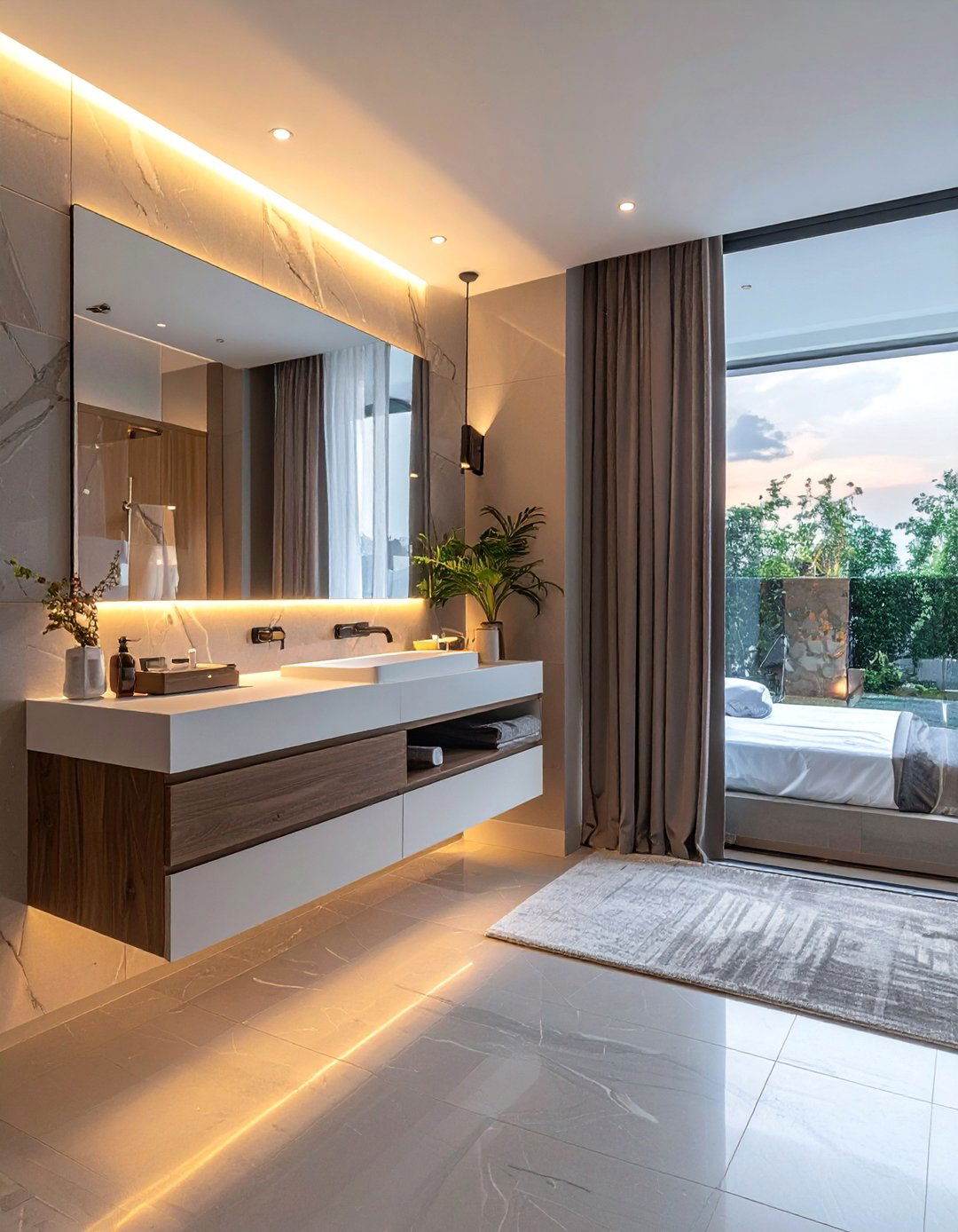 Floating Vanity Installation - 30 Baddie Room Ideas for a Chic and Trendy Look