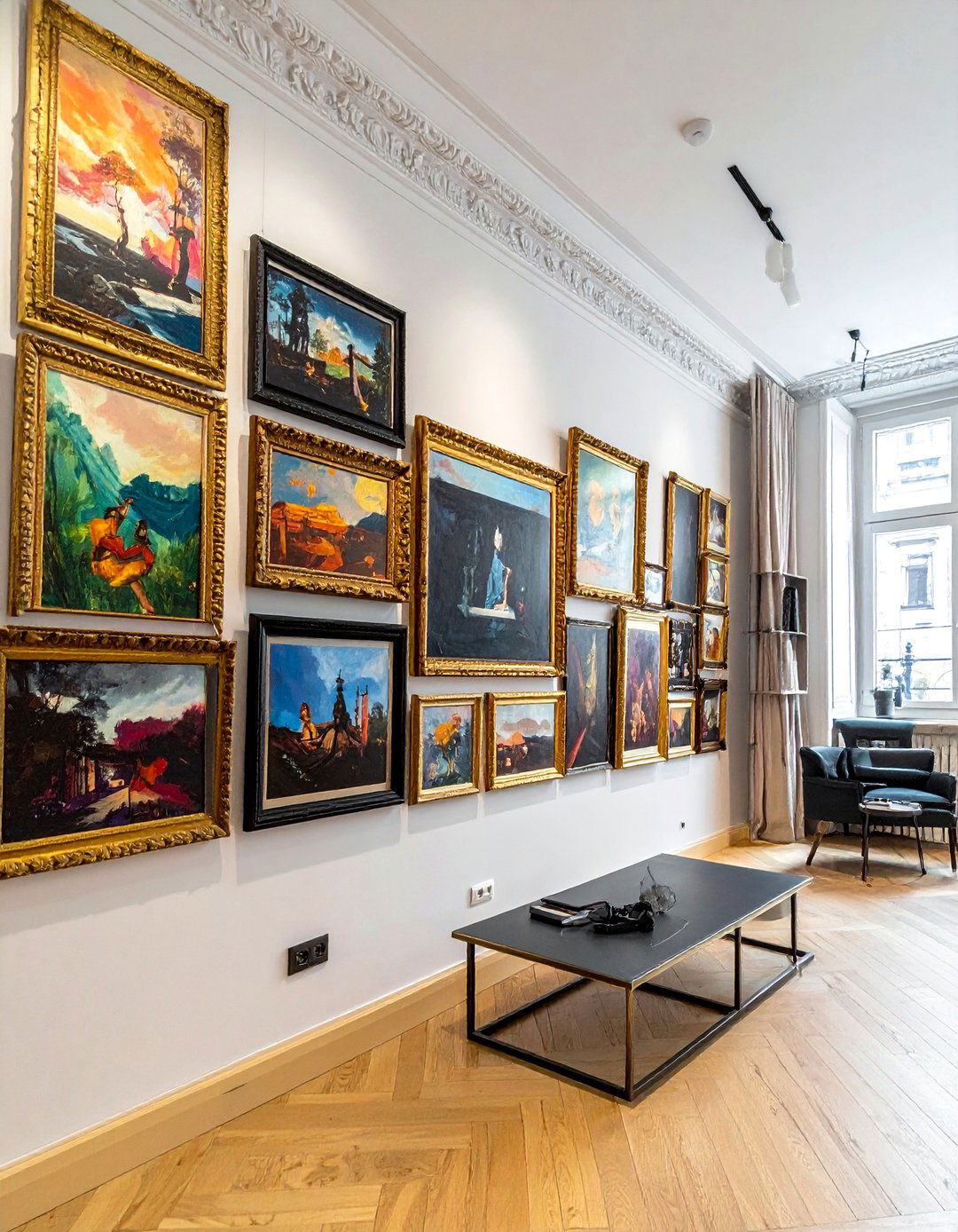 Floor to Ceiling Gallery Walls - 30 Maximalist Decor Ideas for Bold Interiors