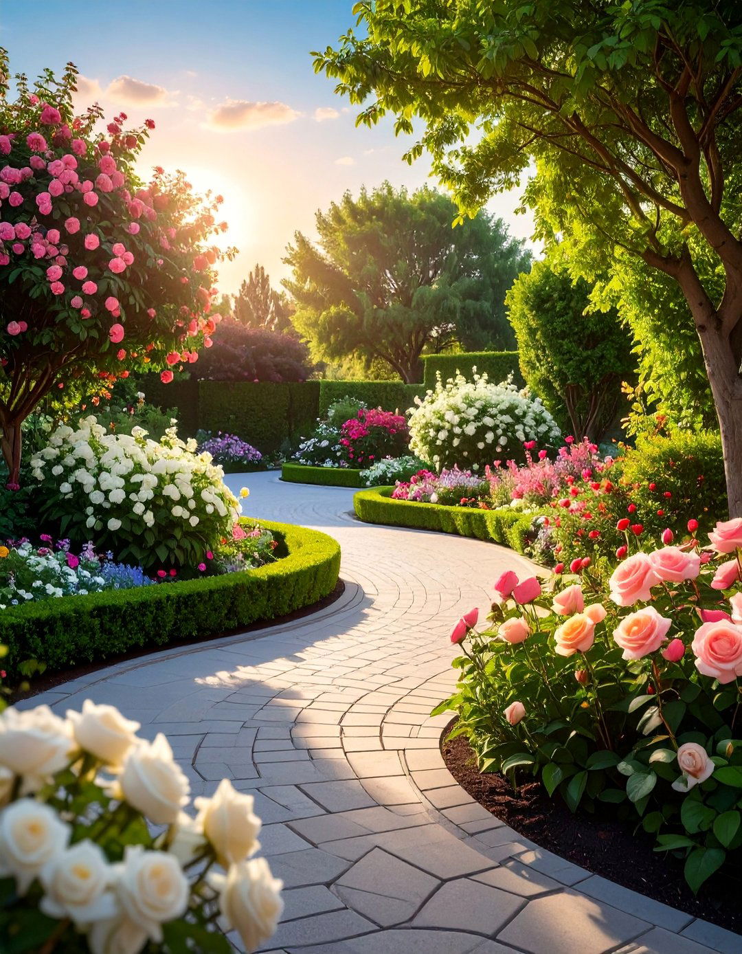 Fragrance Garden Paradise - 30 Circular Driveway Landscaping Ideas for Your Home